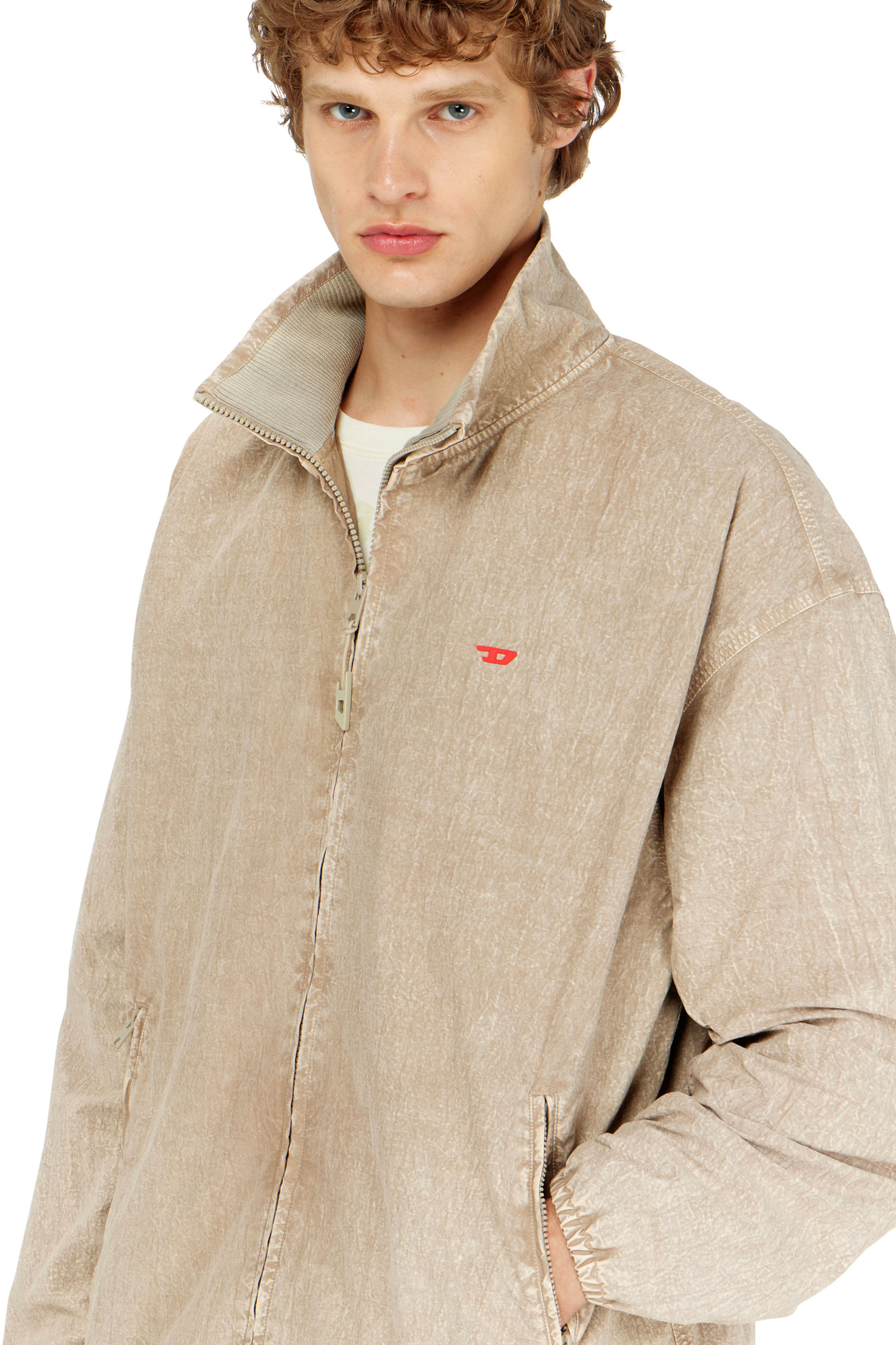 Diesel - J-CORSE-PLBH, Man's Treated taslan jacket with treated finish in null - 4