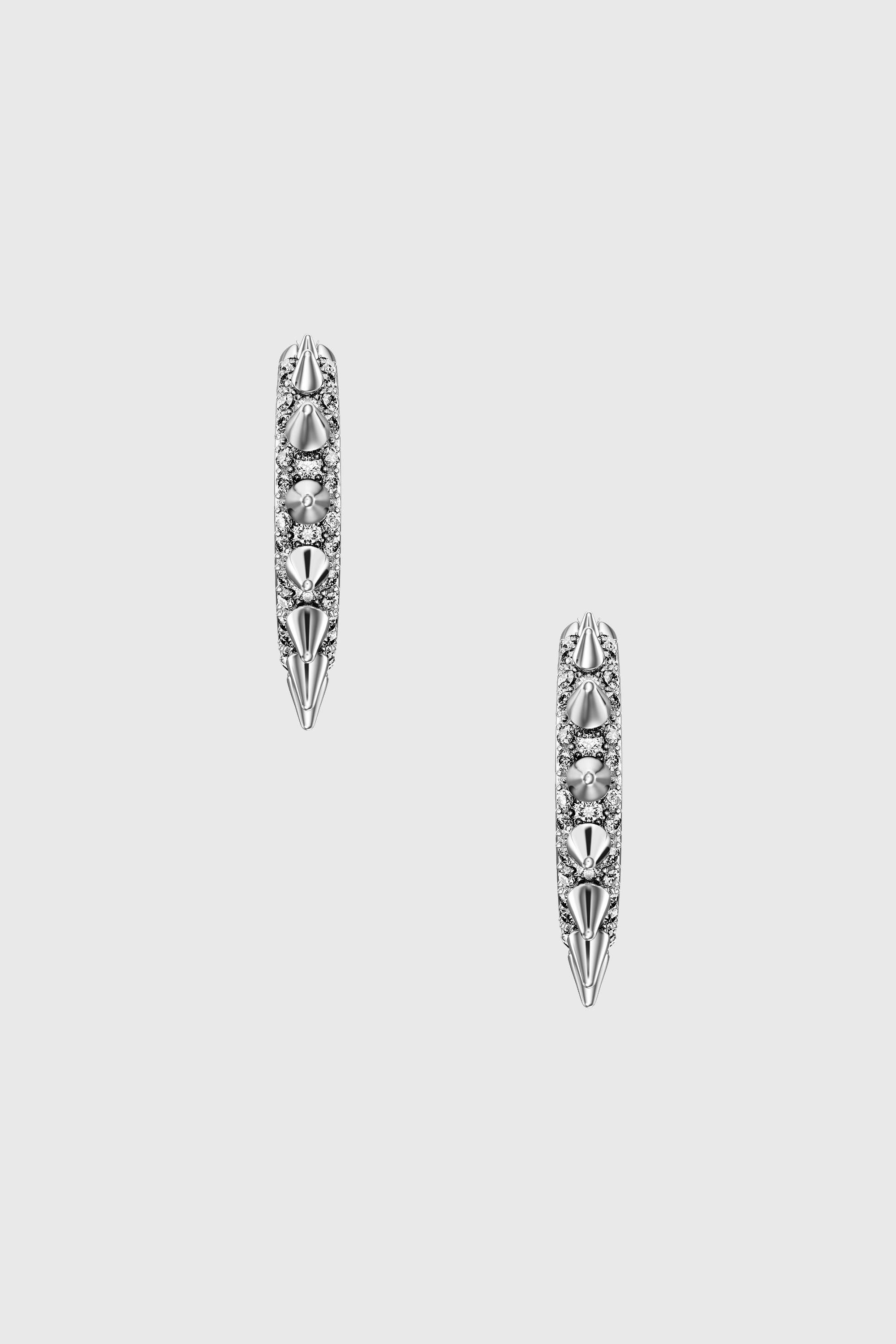 Diesel - DX1722040, Boucles d&rsquo;oreilles cr&eacute;oles en acier inoxydable Mixte in Gris argent&eacute; - 2