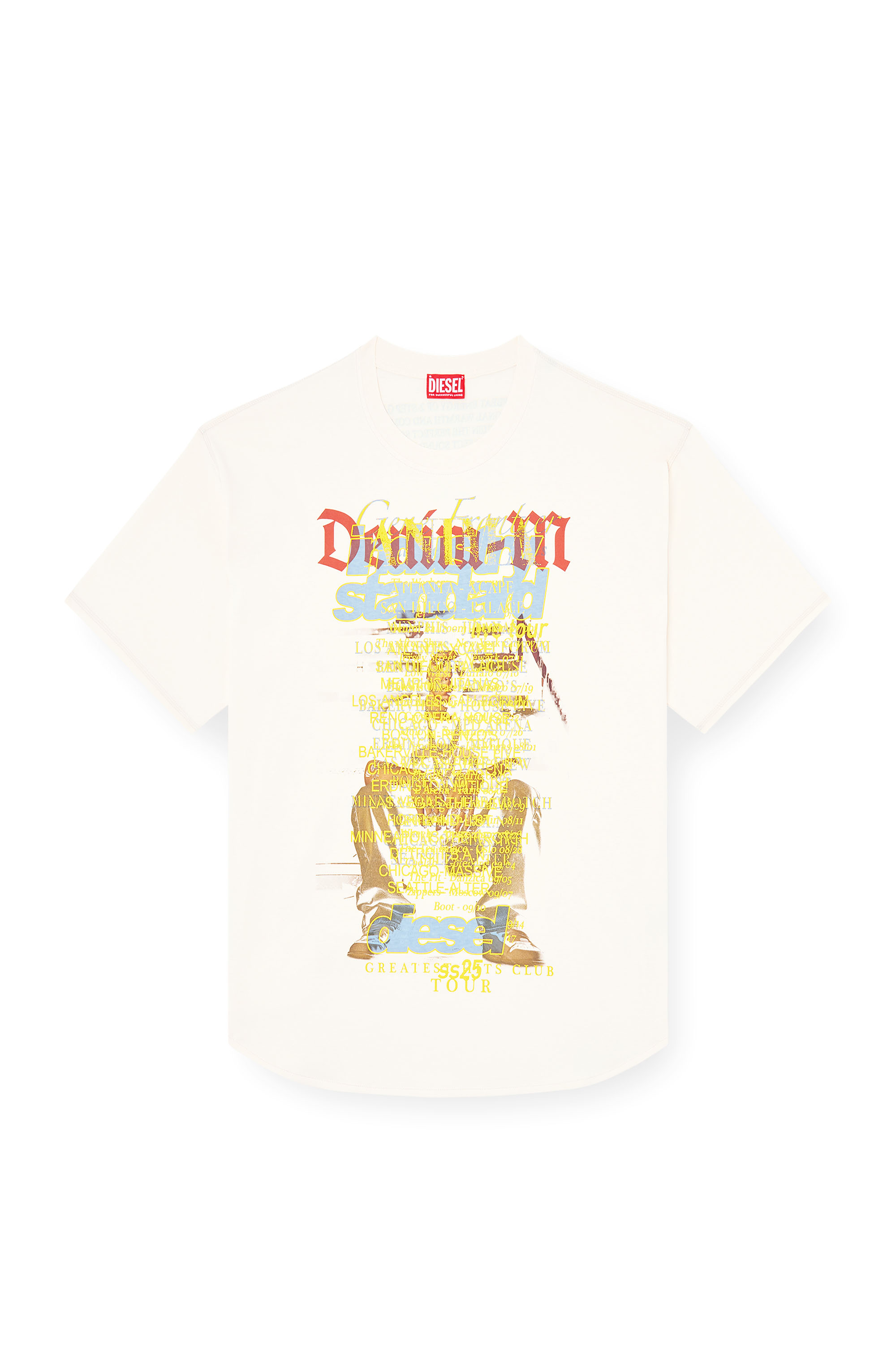Diesel - T-BIX-AA, T-shirt avec imprimé paroles Mixte in Blanc - 2