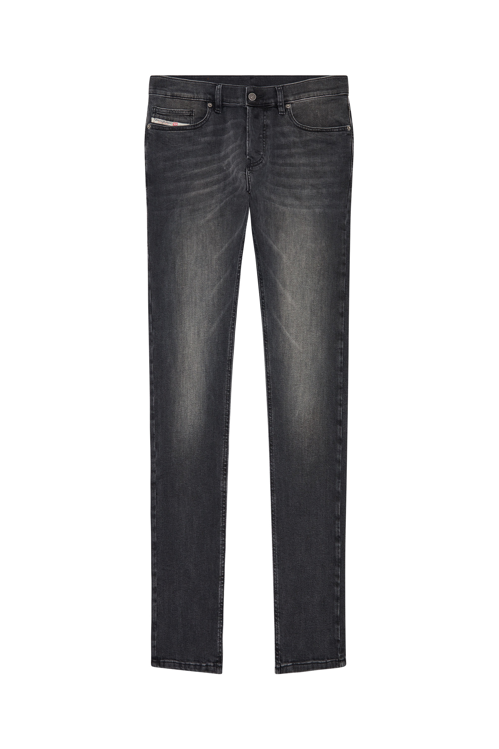 の*太様 luster coating gray denim Men's Slim Jeans | Mid D-Luster | Black/Dark Grey | Diesel CA