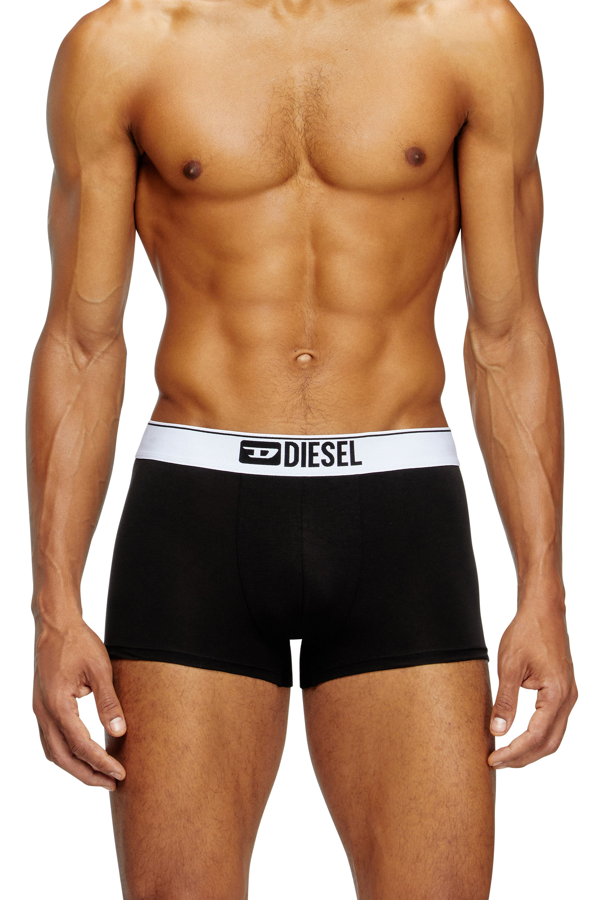 Diesel - UMBX-DAMIENTHREEPACK, Male's Three-pack of plain boxer in Black/White - 1