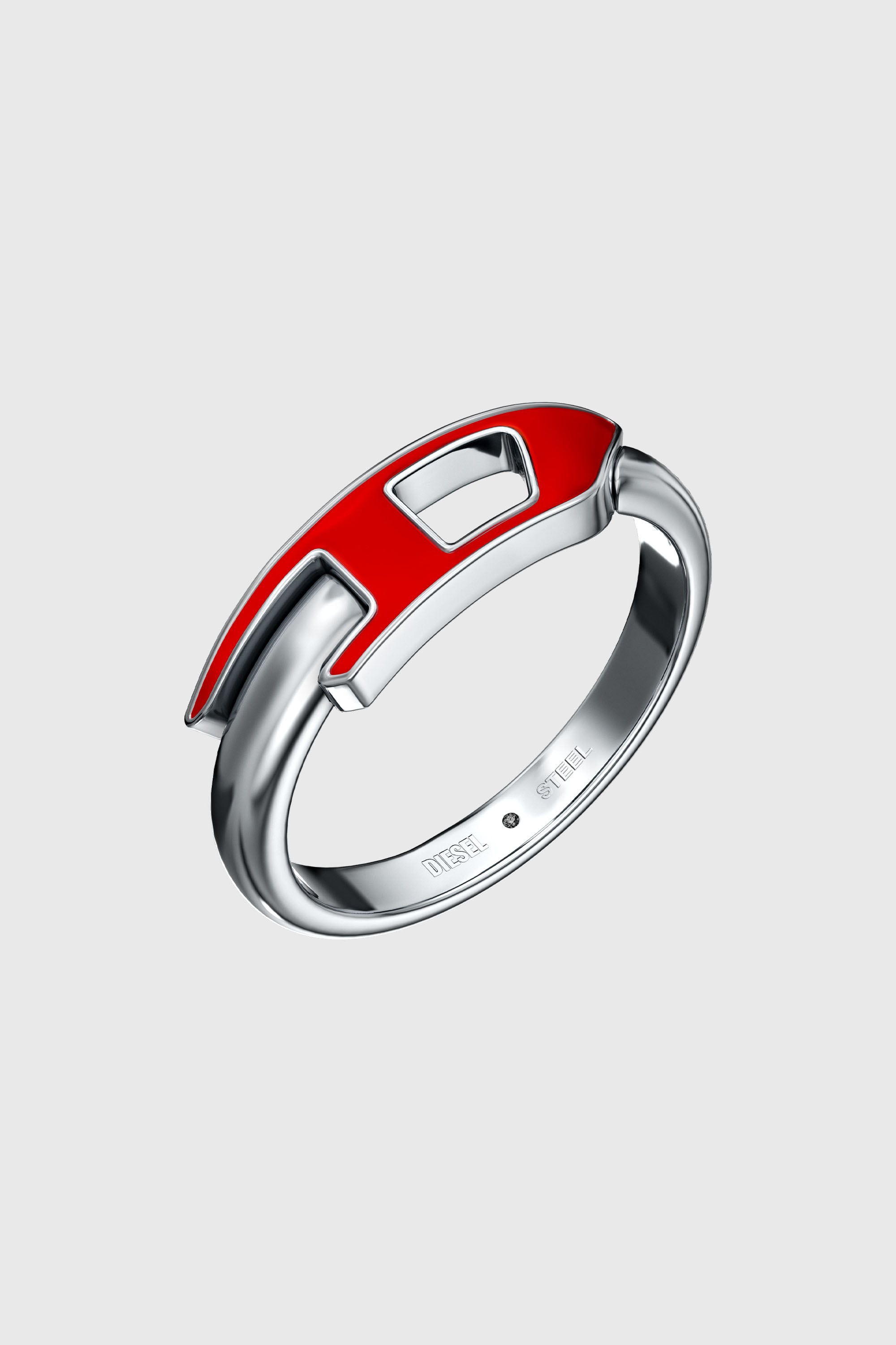 Diesel - DX1688040 JEWELLERY, Anillo de banda de acero inoxidable Unisex in Plateado - 1