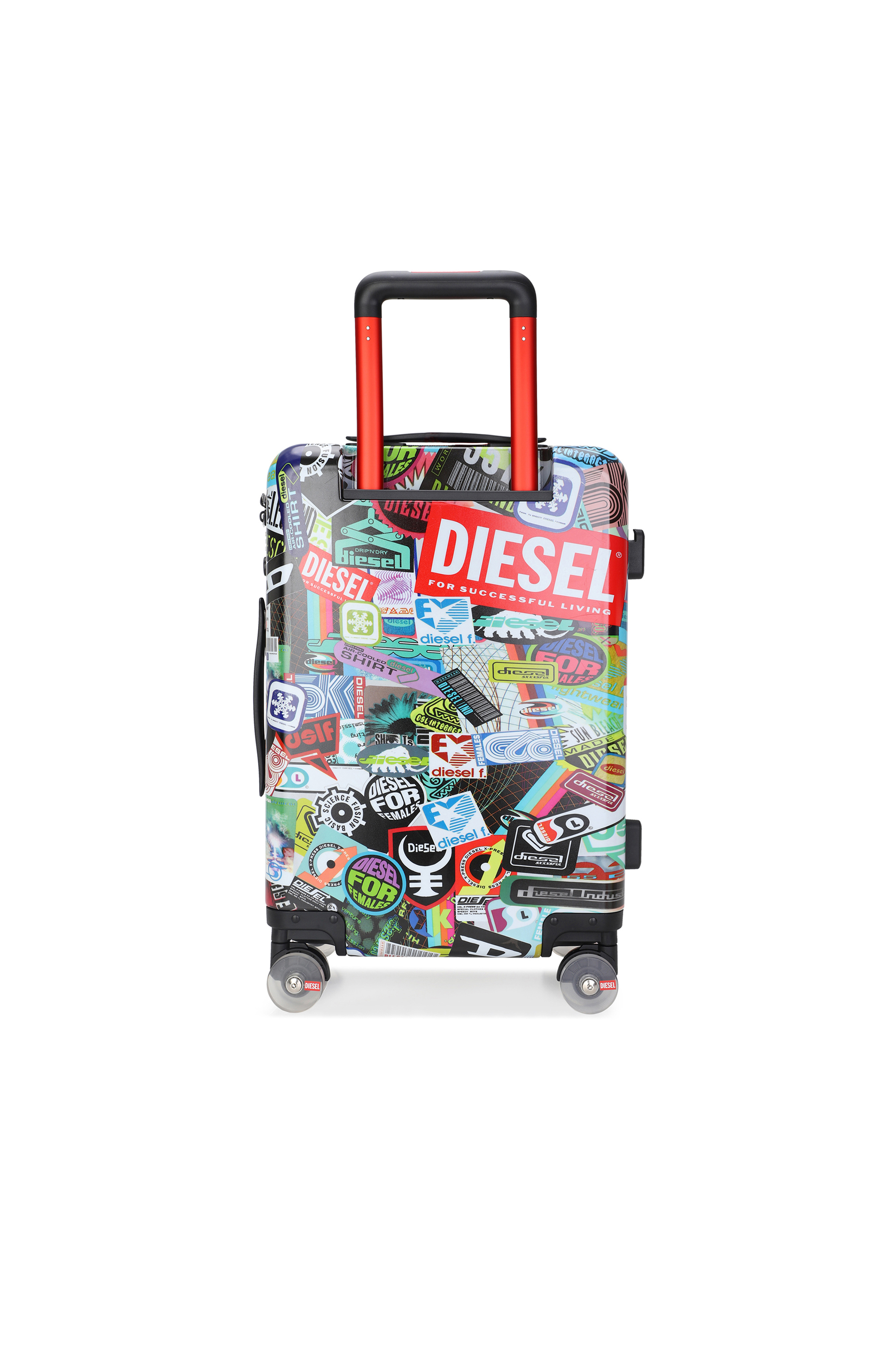 Diesel - DIESEL PC PRINTED TROLLEY-STICKERS- DSL0, Maleta estilo adhesivo tama&ntilde;o S Unisex in Multicolor - 3