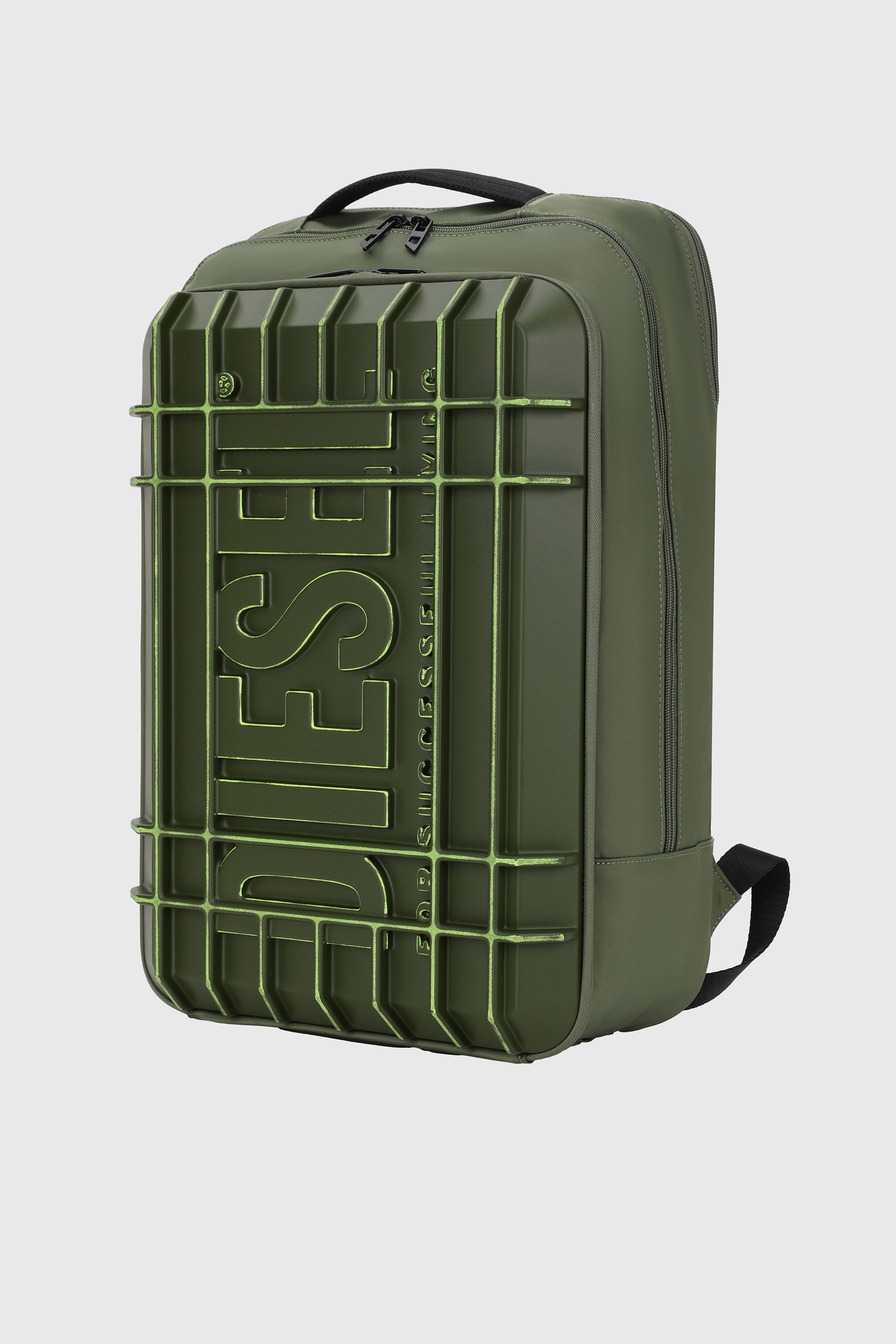 Diesel - DIESEL PC STRONG IMAGE BACKPACK- DSB005, Unisex's Rugged travel backpack in Military Green - 5