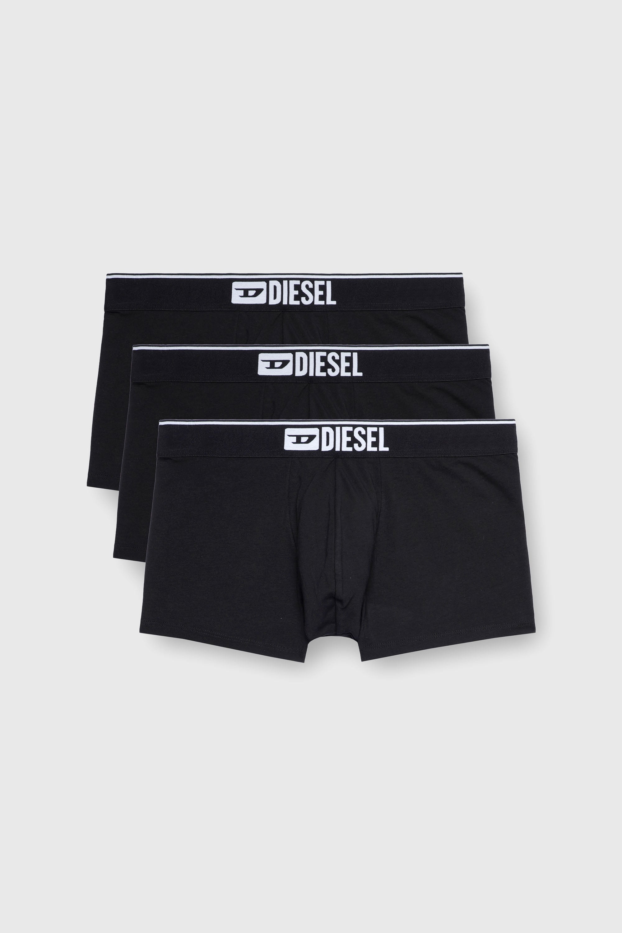 Diesel - UMBX-DAMIENTHREEPACK, Male's Three-pack of plain boxer briefs in Black - 1