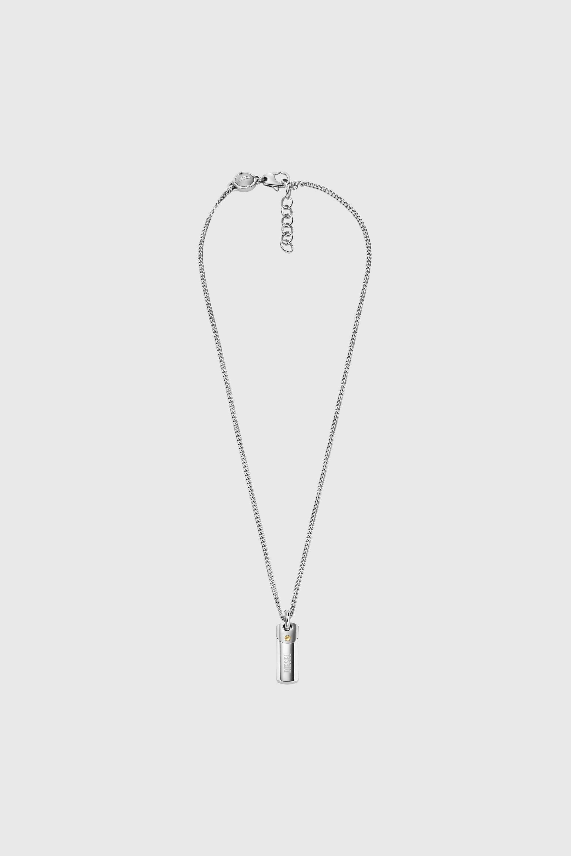 DX1116 Man: Steel dog tag pendant necklace | Diesel