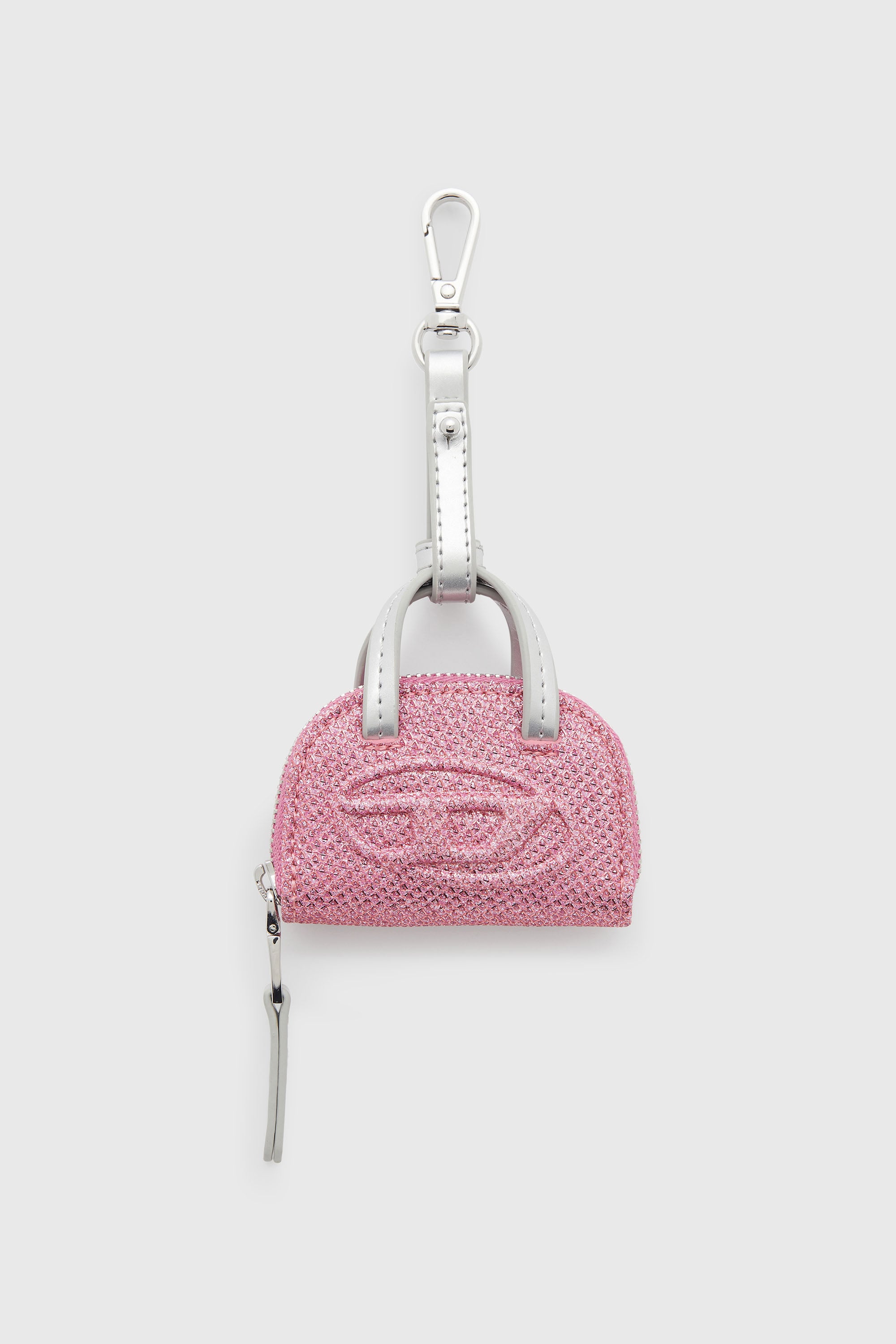 Diesel - 1DR DOME CHARMS, Female's 1DR Dome - Charm in Lurex fabric in Pink - 1