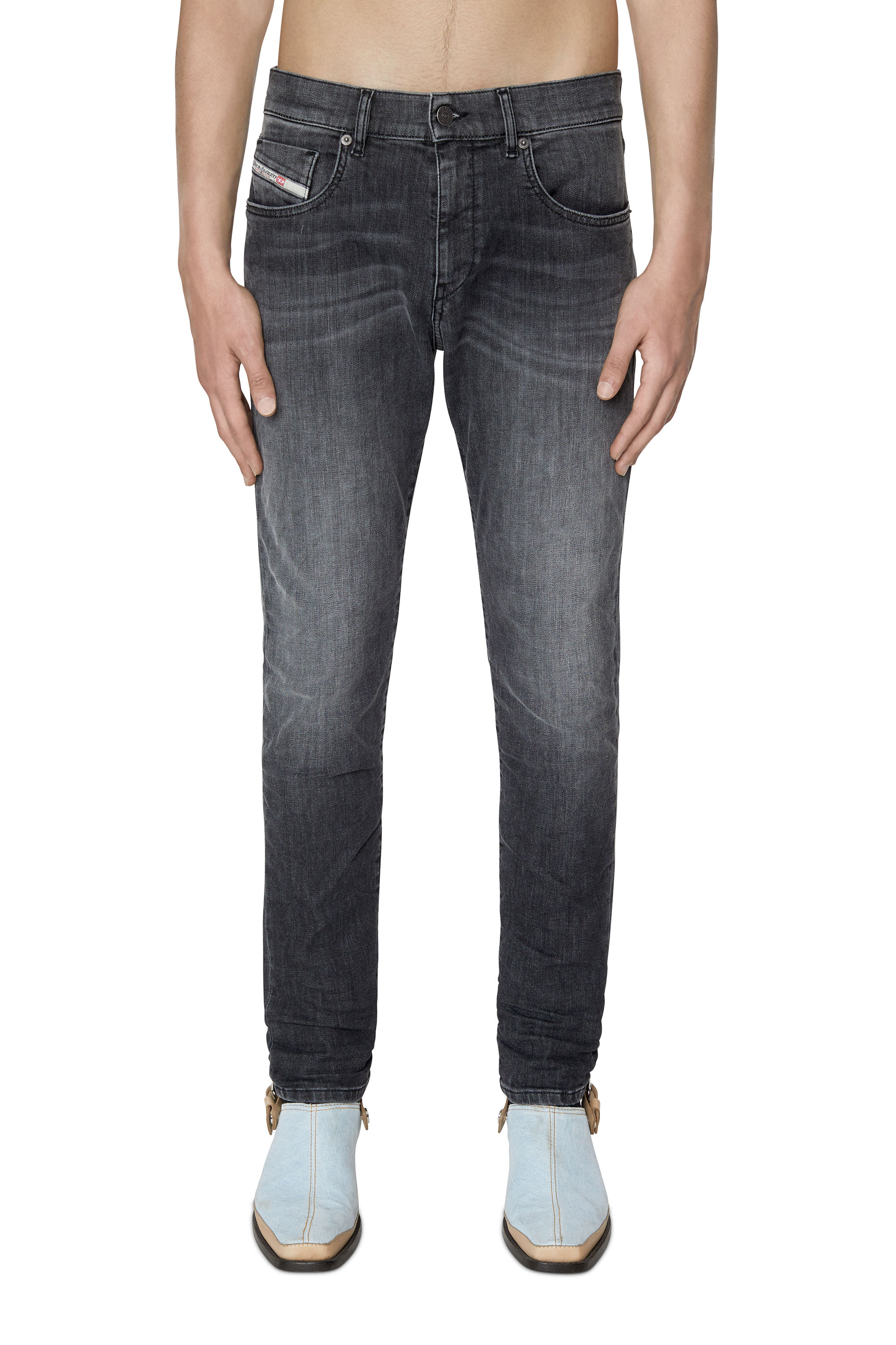 【美品】DIESEL ブラックデニム　W33 D-STRUKT TAPERED スリム Jeans - 2019 D-Strukt 009zs｜メンズ｜ダークブルー