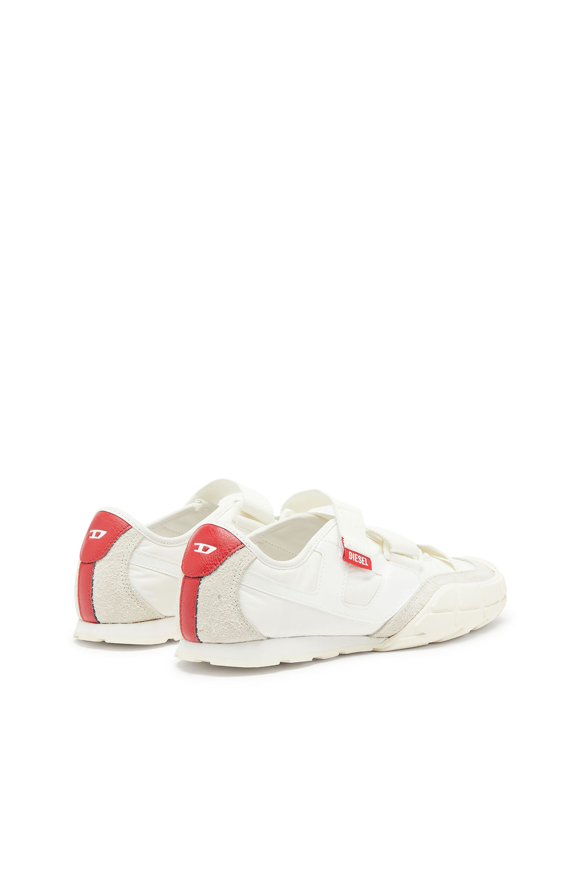 Diesel - S-PAGODHA SLIP-ON W, Woman's S-Pagodha-Tongue-free strap sneakers in ripstop in White - 3