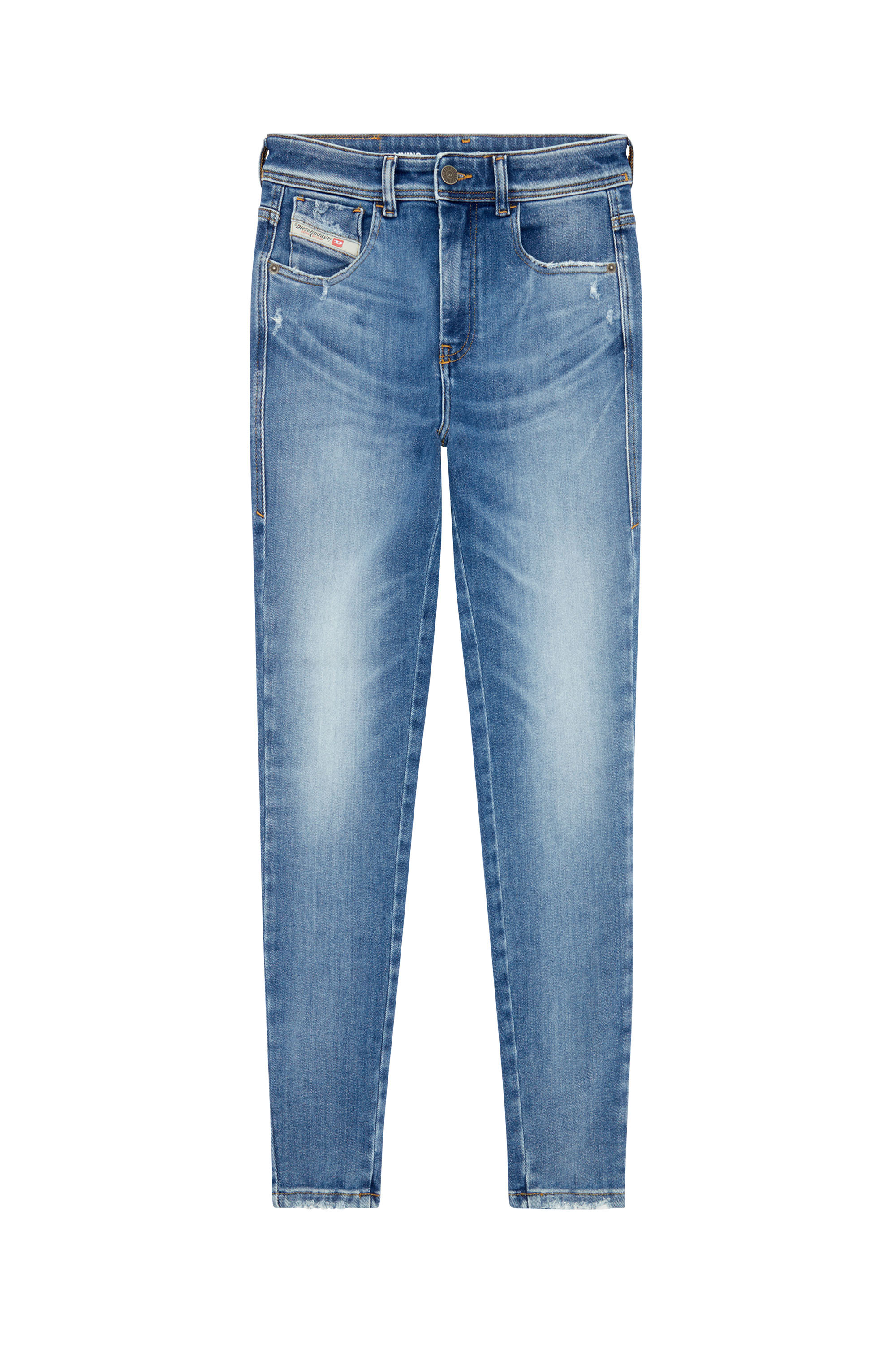★DIESEL★ 1984 Slandy High Denim Pants Blue A0359809E9701 1984 SLANDY-HIGH Woman: Super skinny Jeans | Dark Blue | Diesel