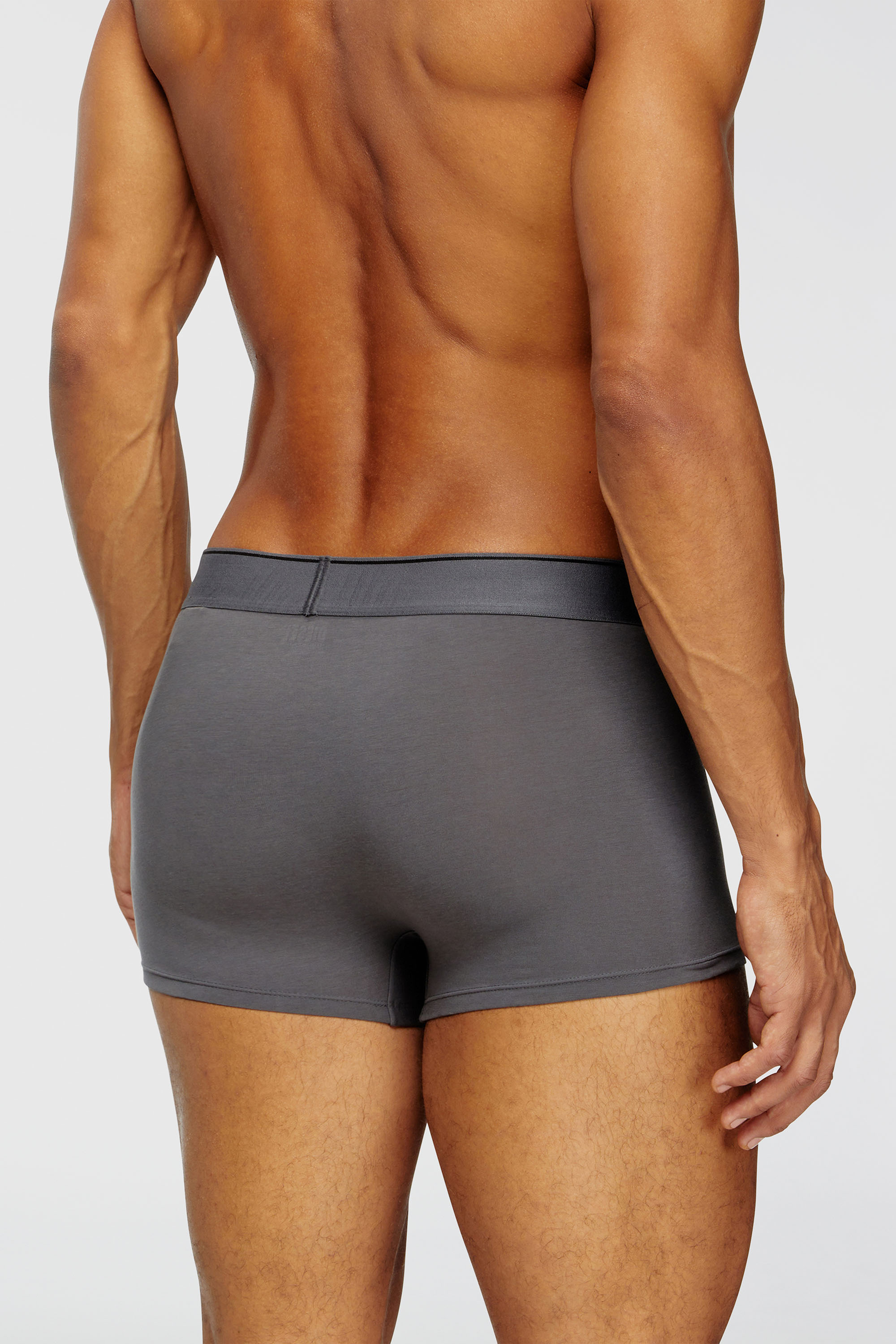 Diesel - UMBX-DAMIENTHREEPACK, Man's Three-pack of plain boxer briefs in Black/Grey - 3