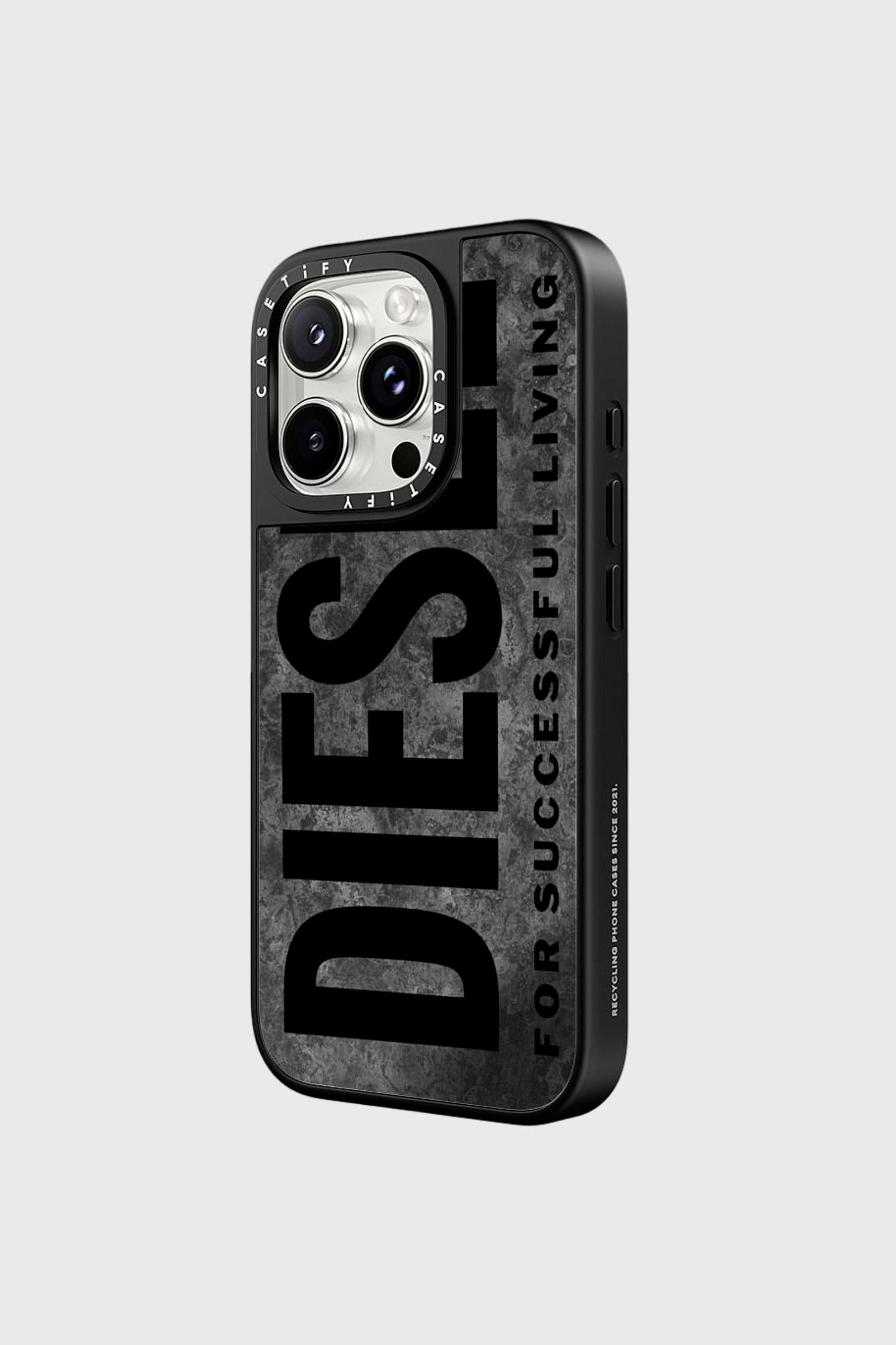 Diesel - 60322 CASETIFY MOULDED CASE, Unisex's Magsafe Oxidized Case iPhone 16 Pro in Grey/Black - 2