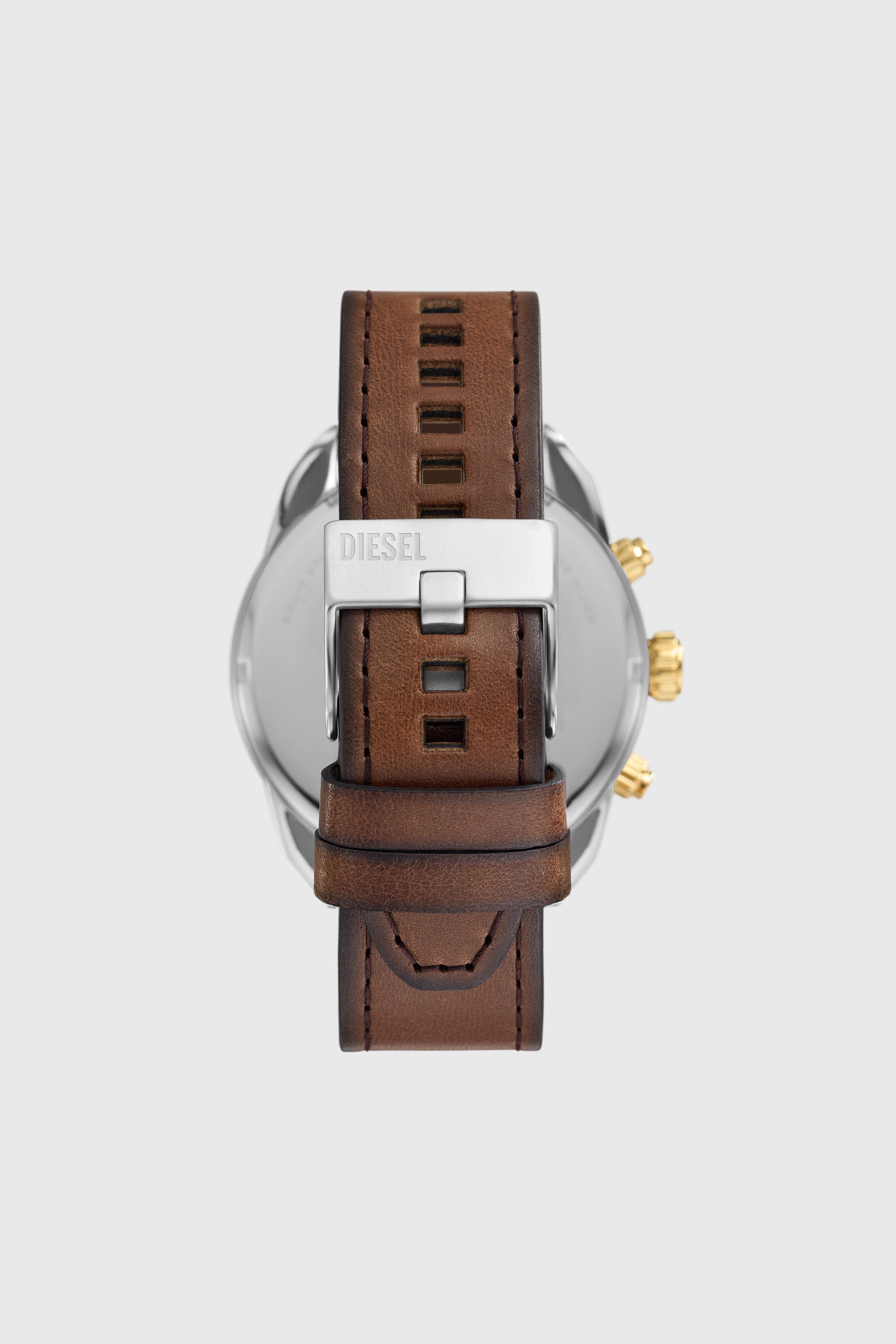 Diesel - DZ4665, Reloj Spiked de cuero marr&oacute;n con cron&oacute;grafo Hombre in Marr&oacute;n - 2