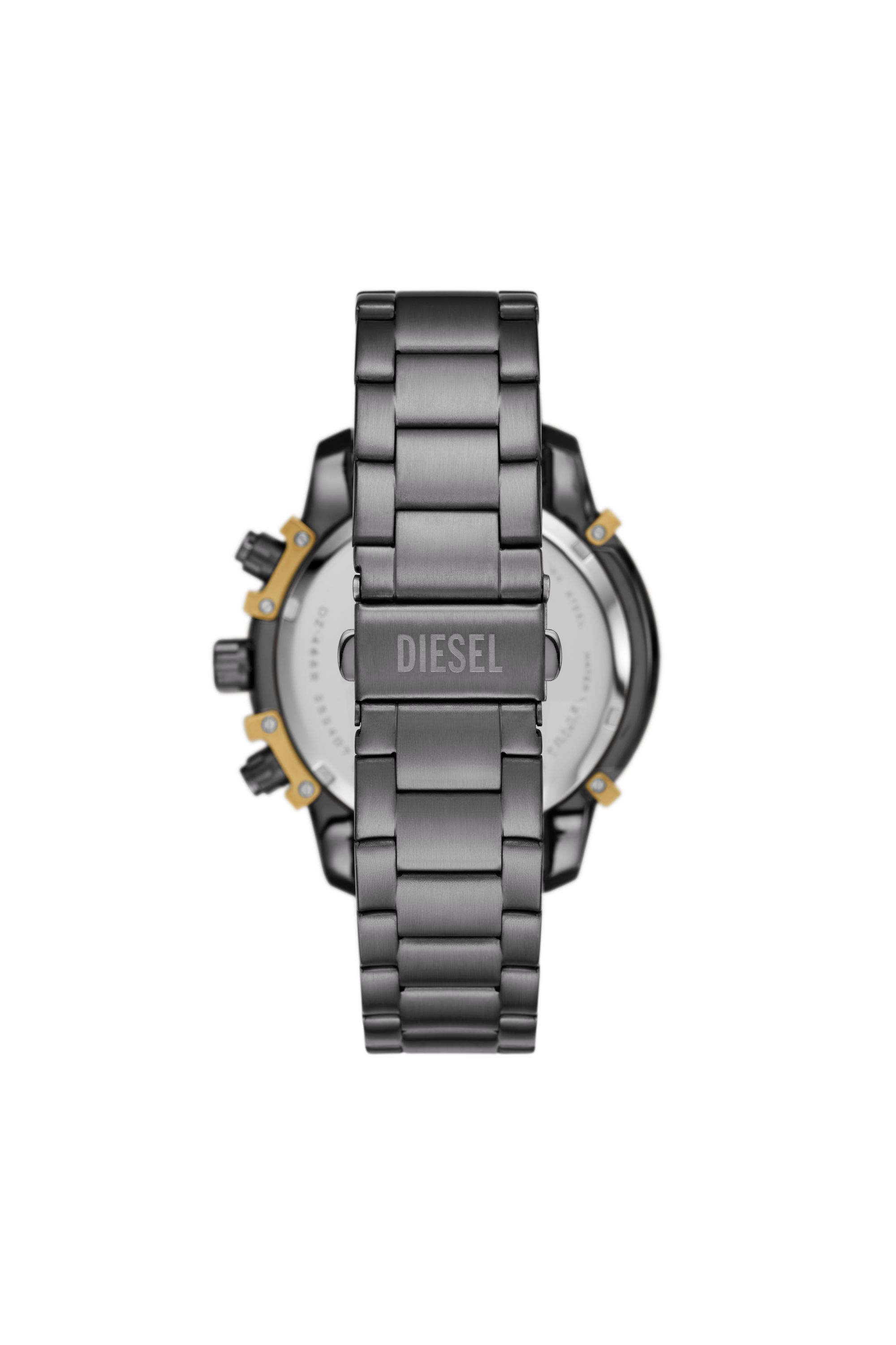 Diesel - DZ4668, Male's Griffed Two-Tone Stainless Steel Watch in Dark Grey - 2