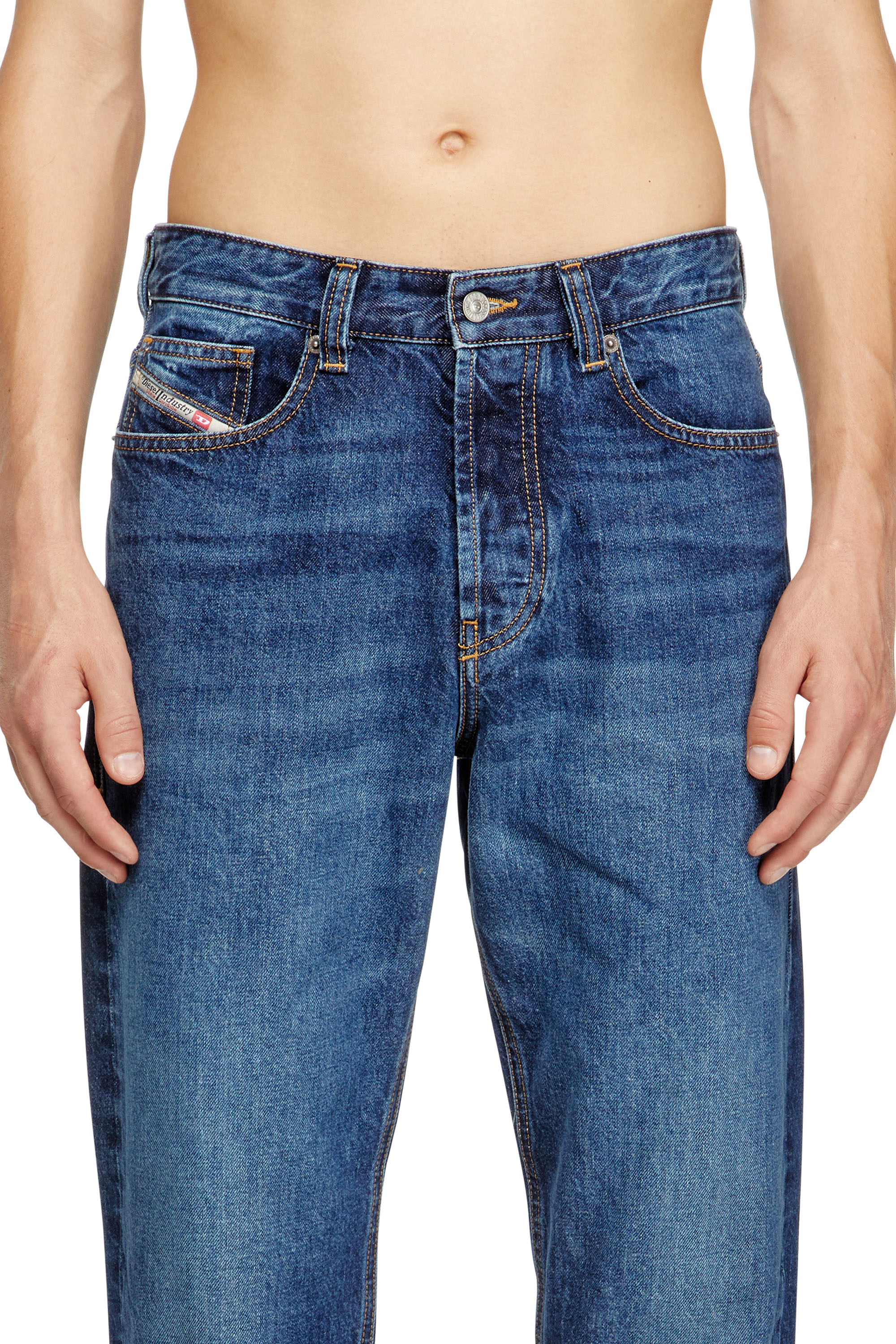 Diesel - Regular Jeans 2024 D-Macs 09I27 Hombre, Azul medio - 4