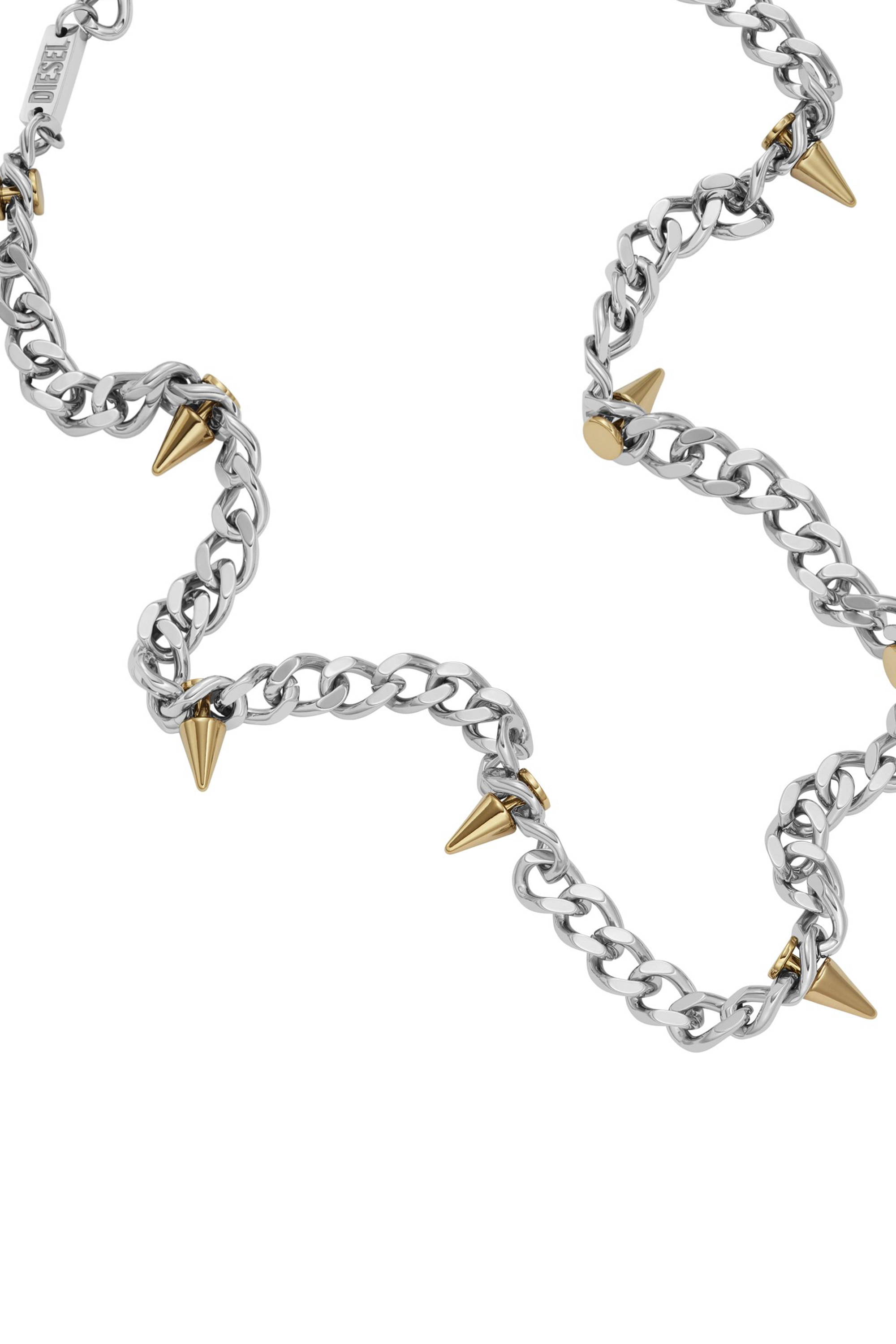 Diesel's chain necklace two-tone stainless steel | Diesel