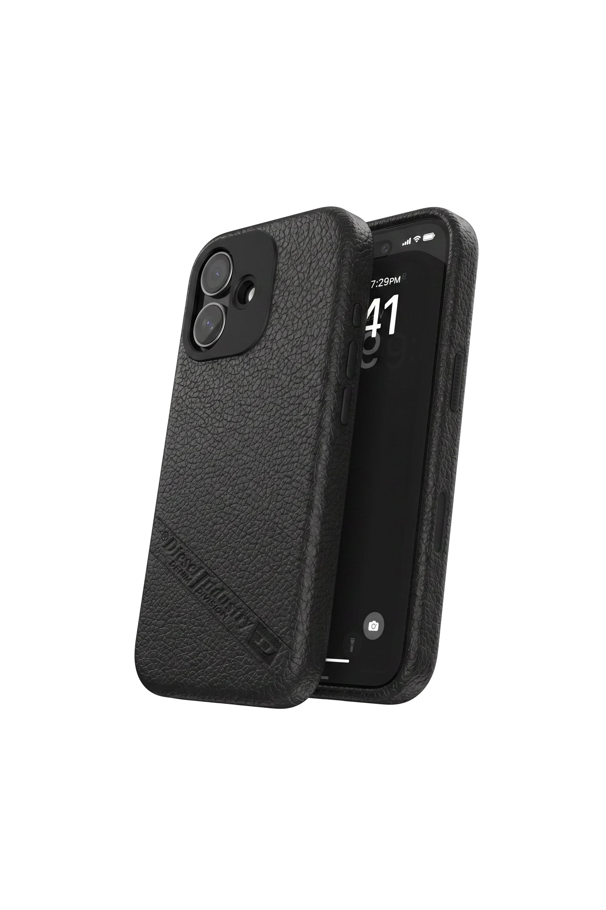 Diesel - 60640 MOULDED CASE, Unisex's Flag D case with MagSafe for iPhone 17 in Black - 3