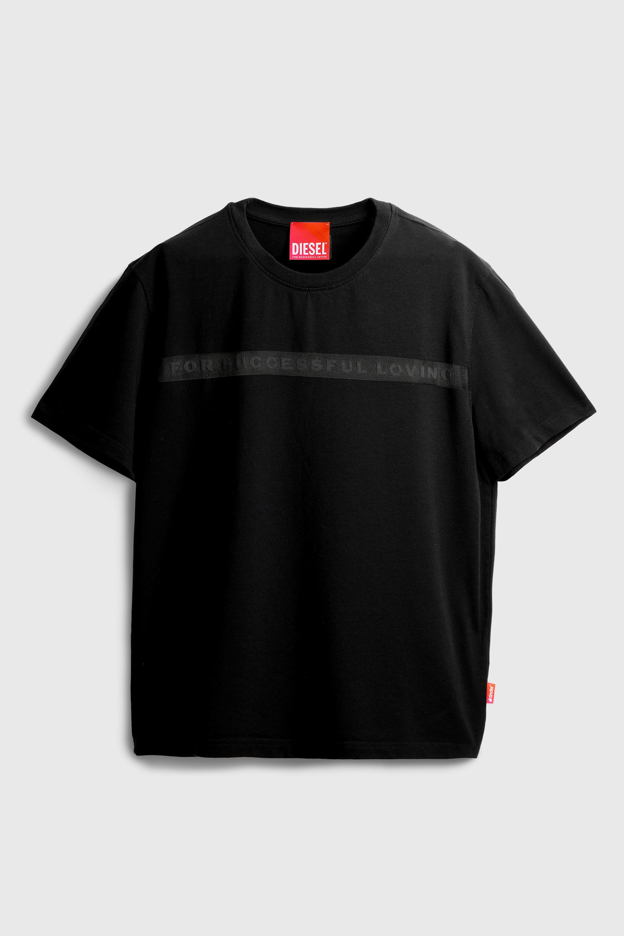 Diesel - PR-T-NOTS-CHI-R, Camiseta con logo For Successful Loving Unisex in Negro - 2
