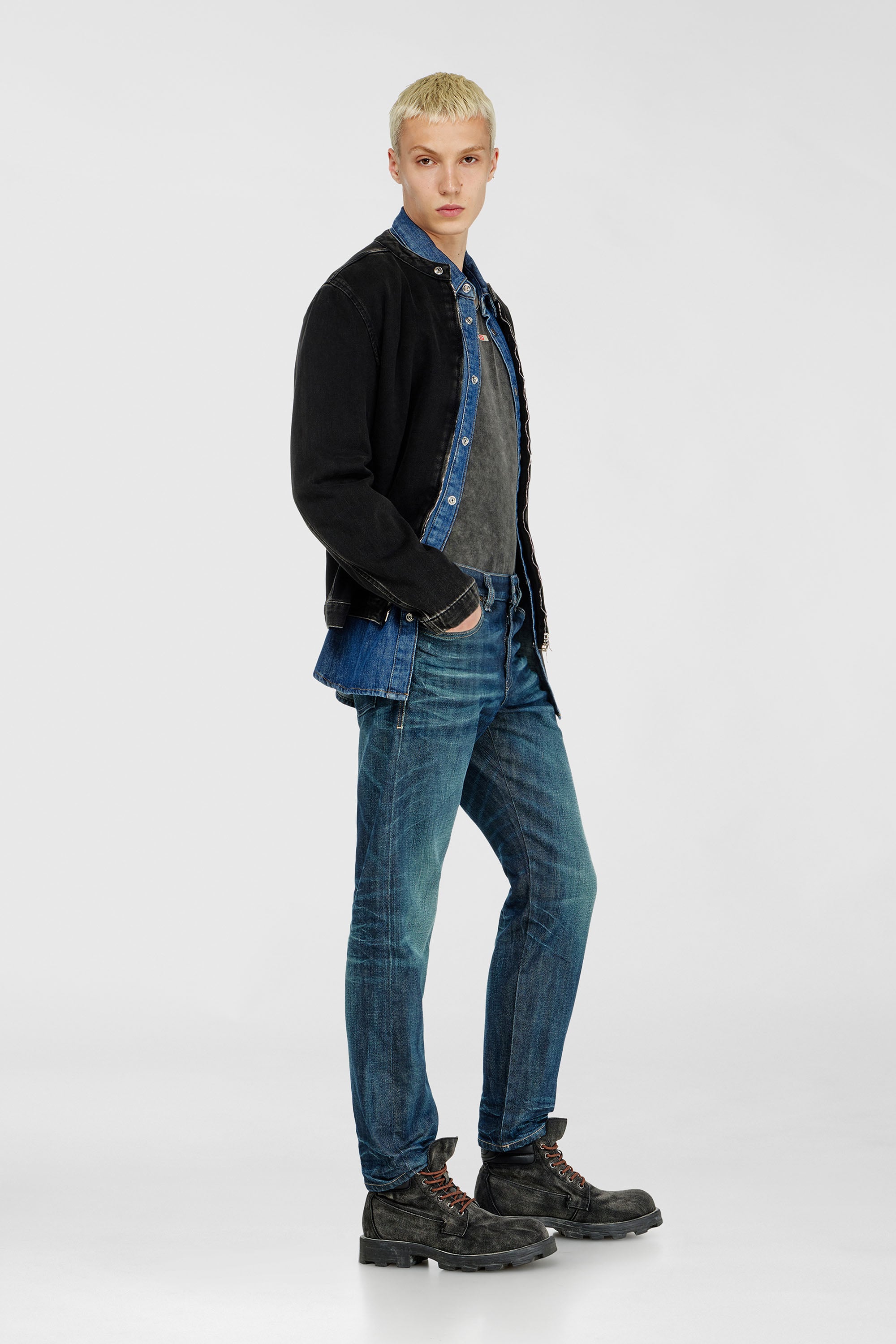 Diesel - Man's Slim Jeans 1993 D-Vyl 09Q04, Dark Blue - 2