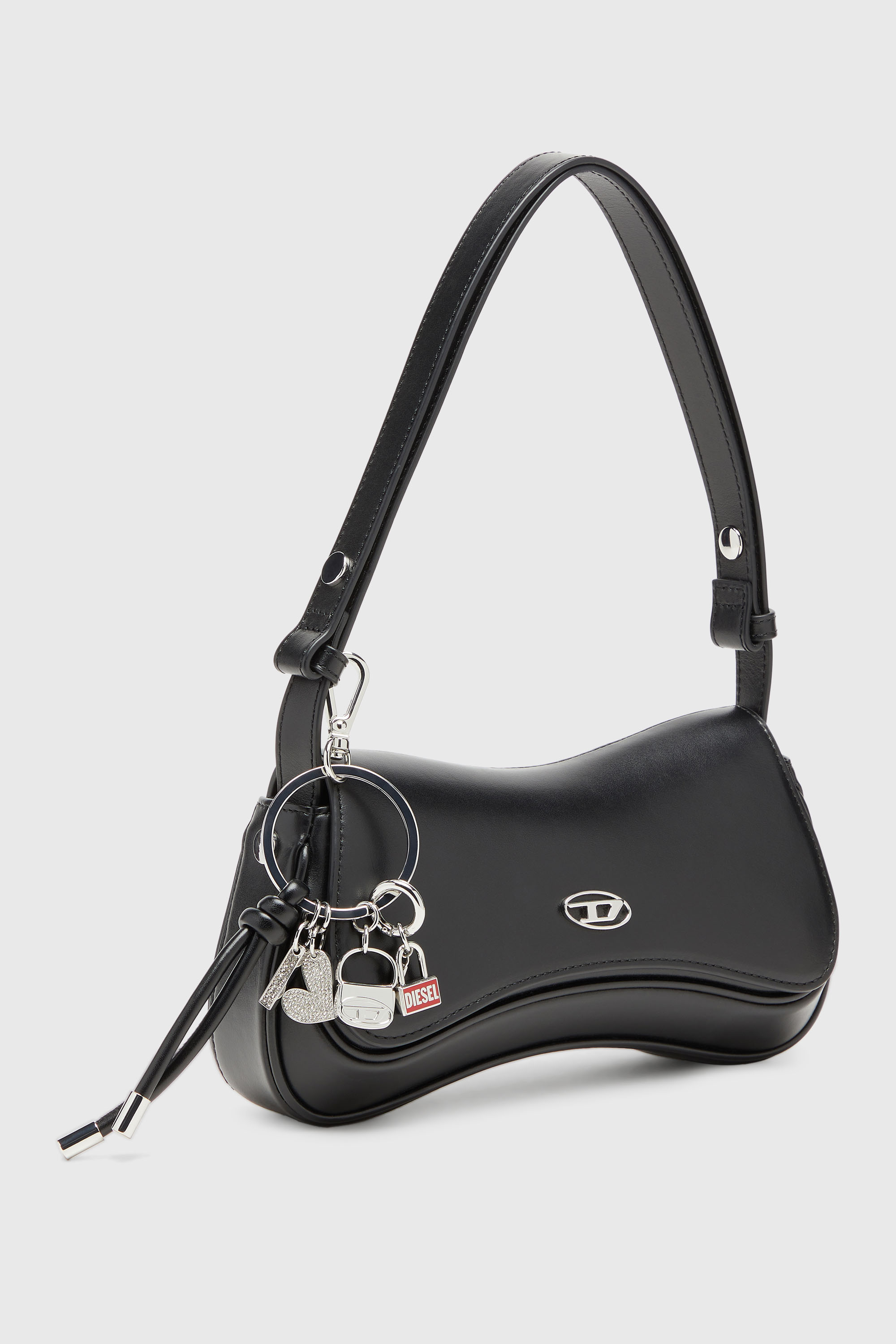 Diesel - MULTI III, Llavero con colgantes de coraz&oacute;n y bolso Mujer in Plateado - 3