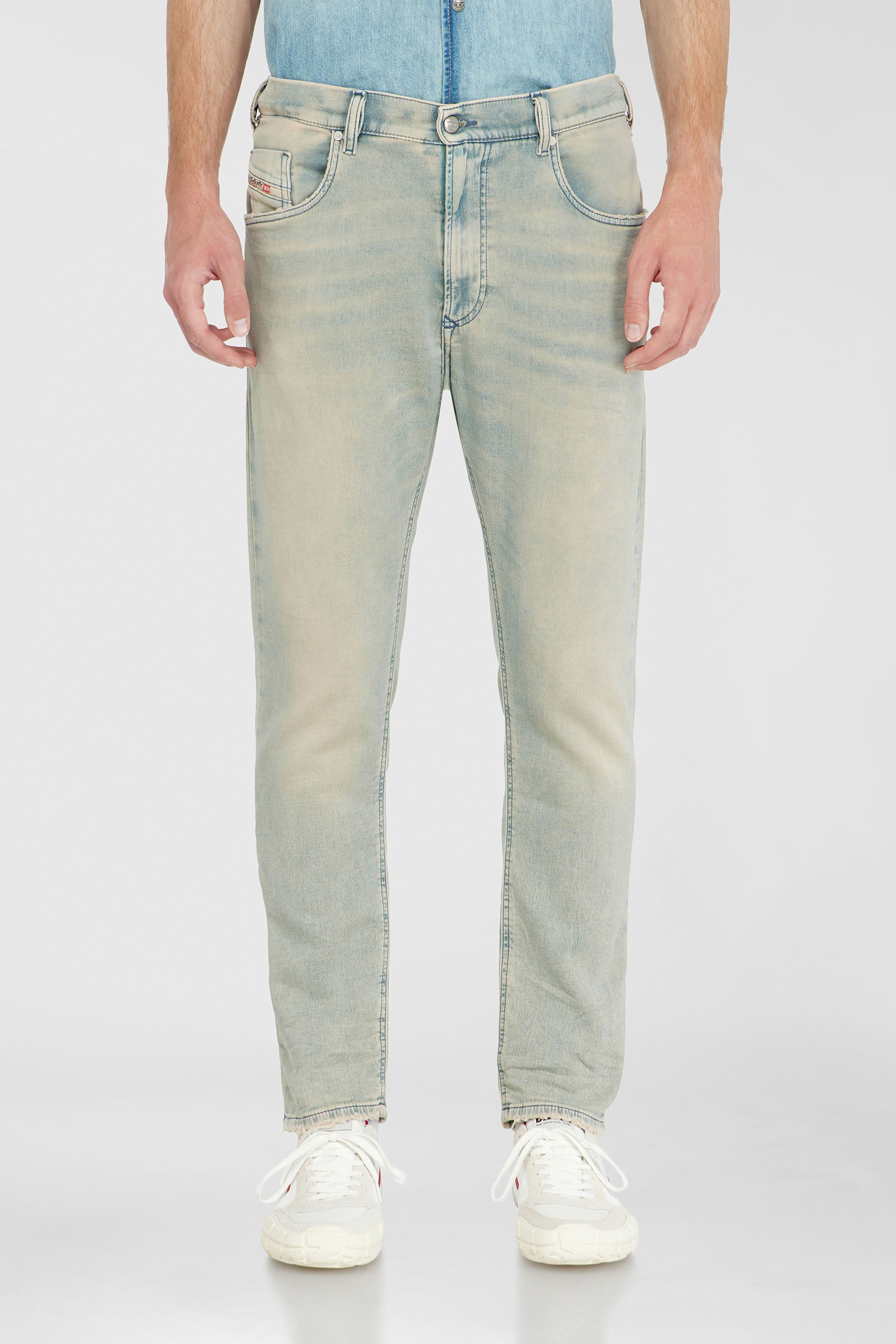 Diesel - Man's Regular 2032 D-Krooley-BW Joggjeans&reg; 068WK, Light Blue - 2