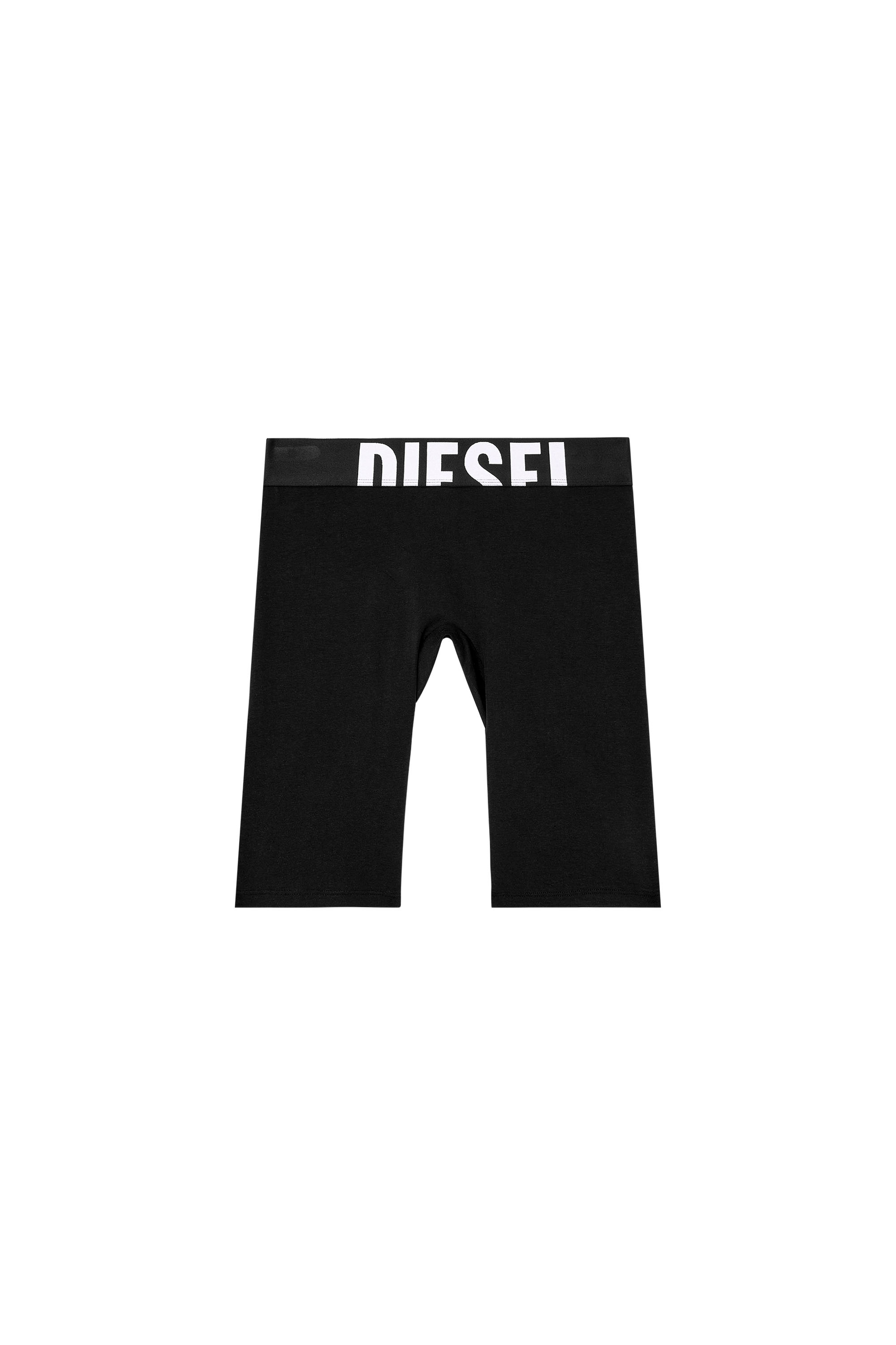Diesel - IVA-D-POP, Woman's Short pants with cut-off logo in Black - 2