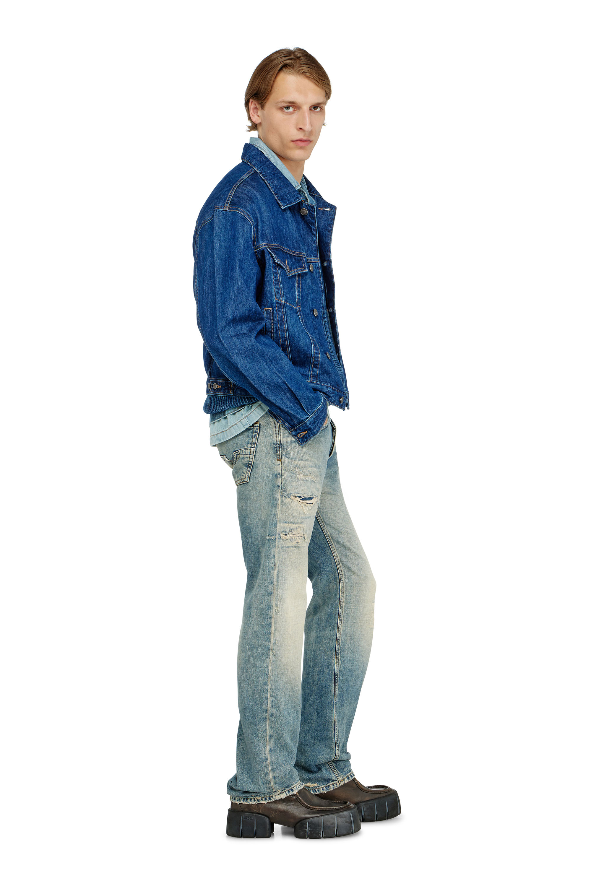 Diesel - Man's Regular Jeans 1985 Larkee 09P62, Medium blue - 3