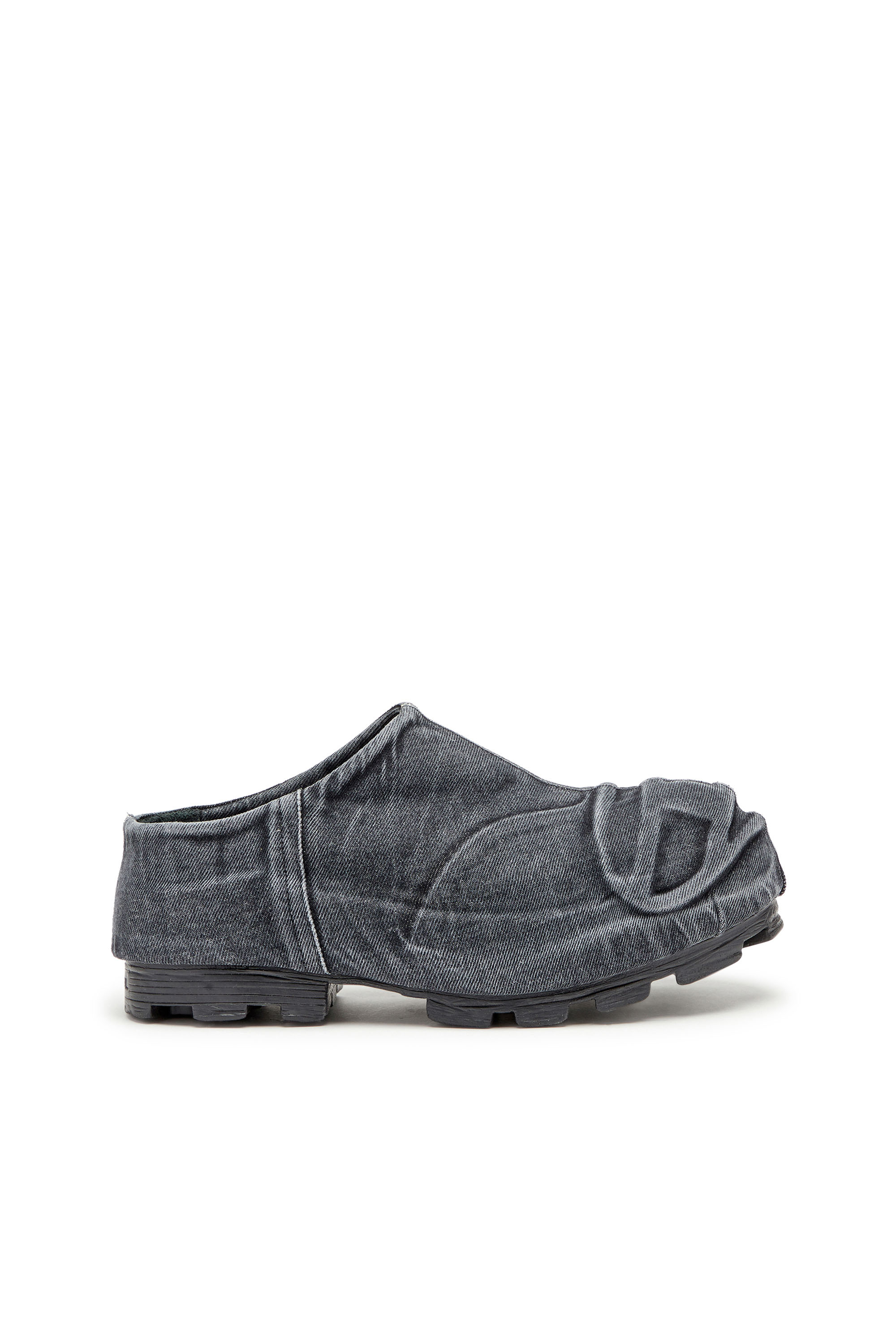 Diesel - D-HAMMER ML MD X, D-Hammer-Bottines basses en denim avec embout Oval D Homme in Noir - 1
