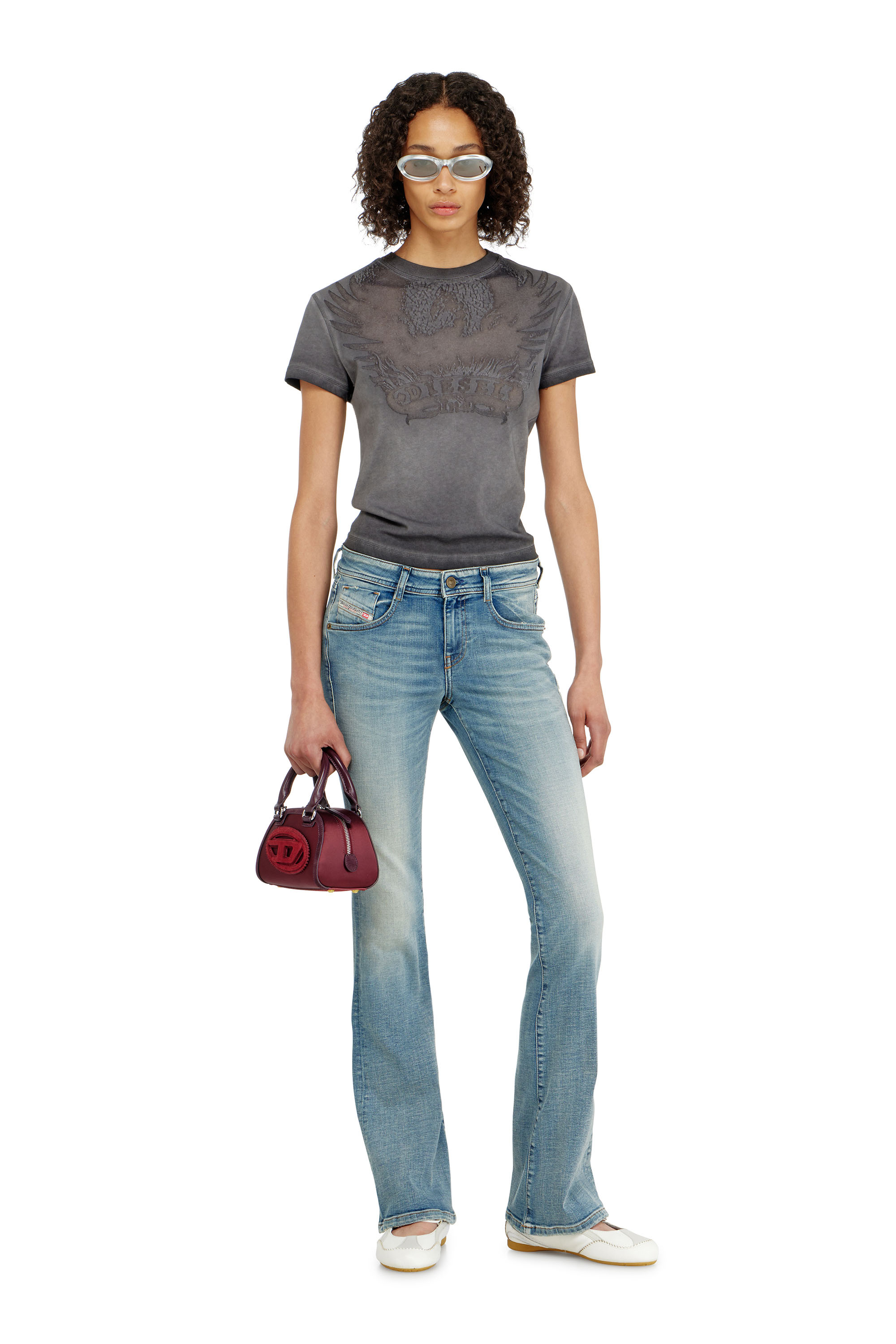 Diesel - Woman's Bootcut Jeans 1969 D-Ebbey 09P42, Light Blue - 4