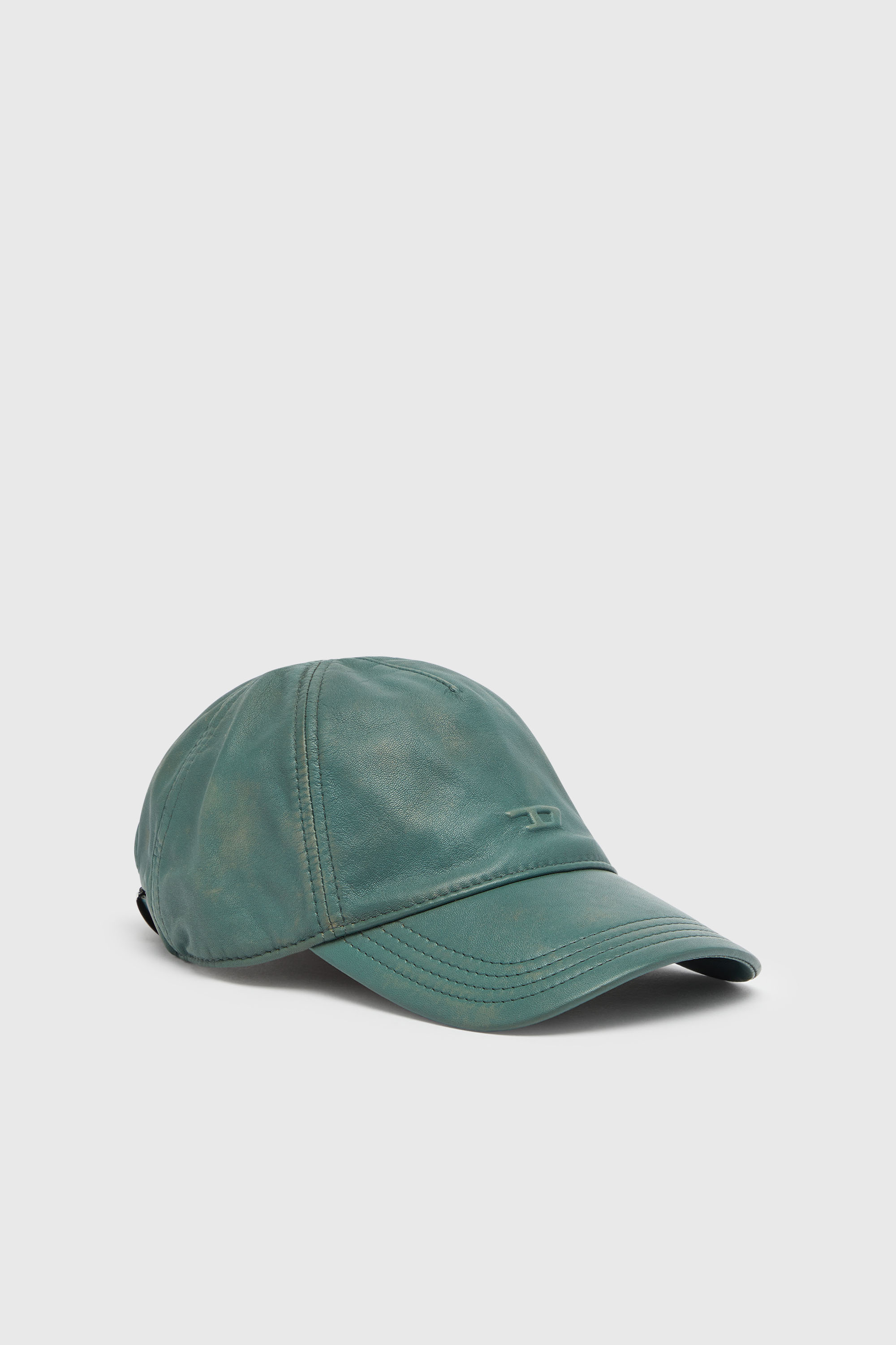 Diesel - C-ASPO, Casquette de baseball en cuir trait&eacute; Homme in ToBeDefined - 1