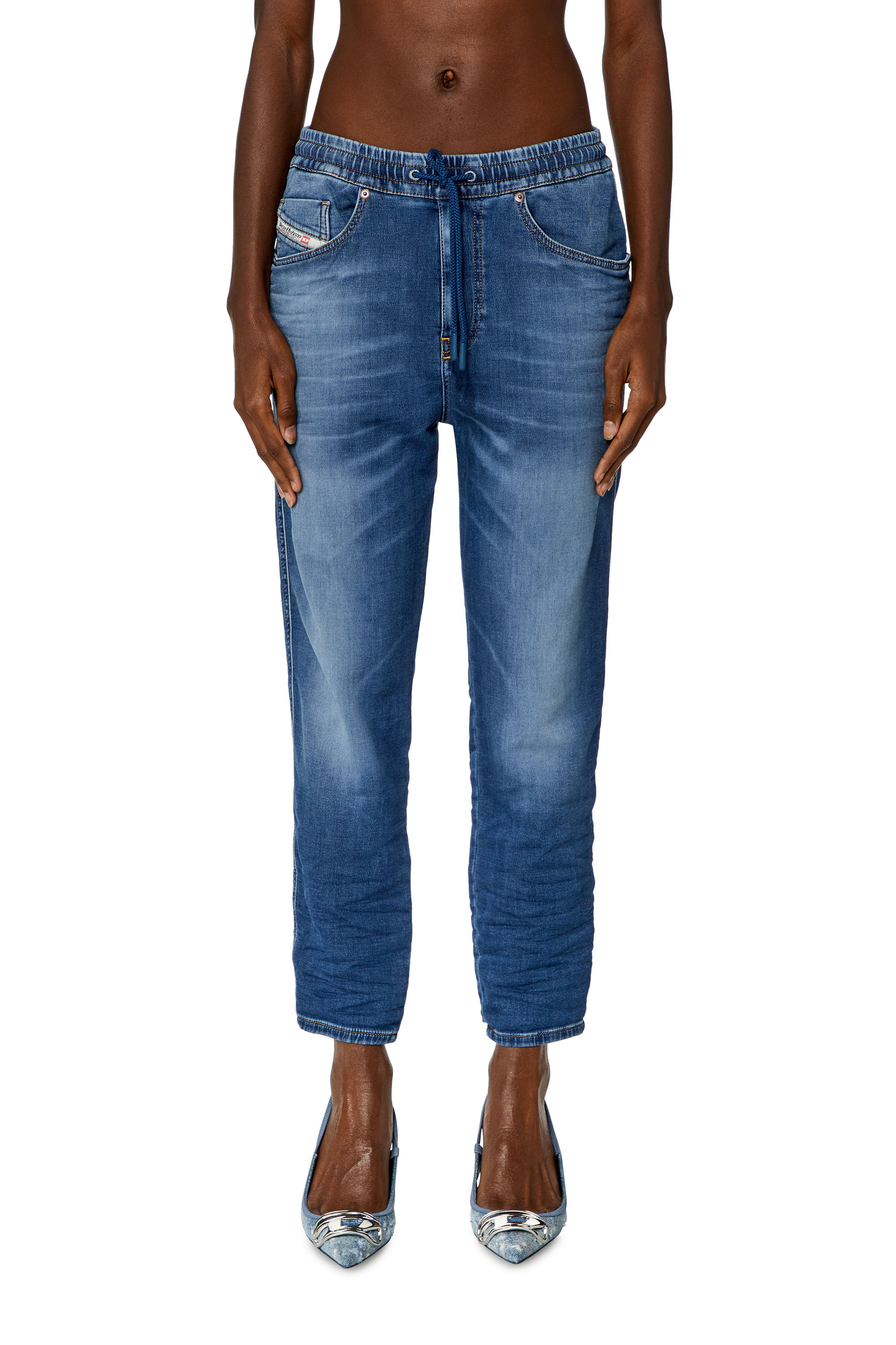 Diesel - Regular 2041 D-Fayza Joggjeans&reg; 068HY Femme, Bleu moyen - Image 3