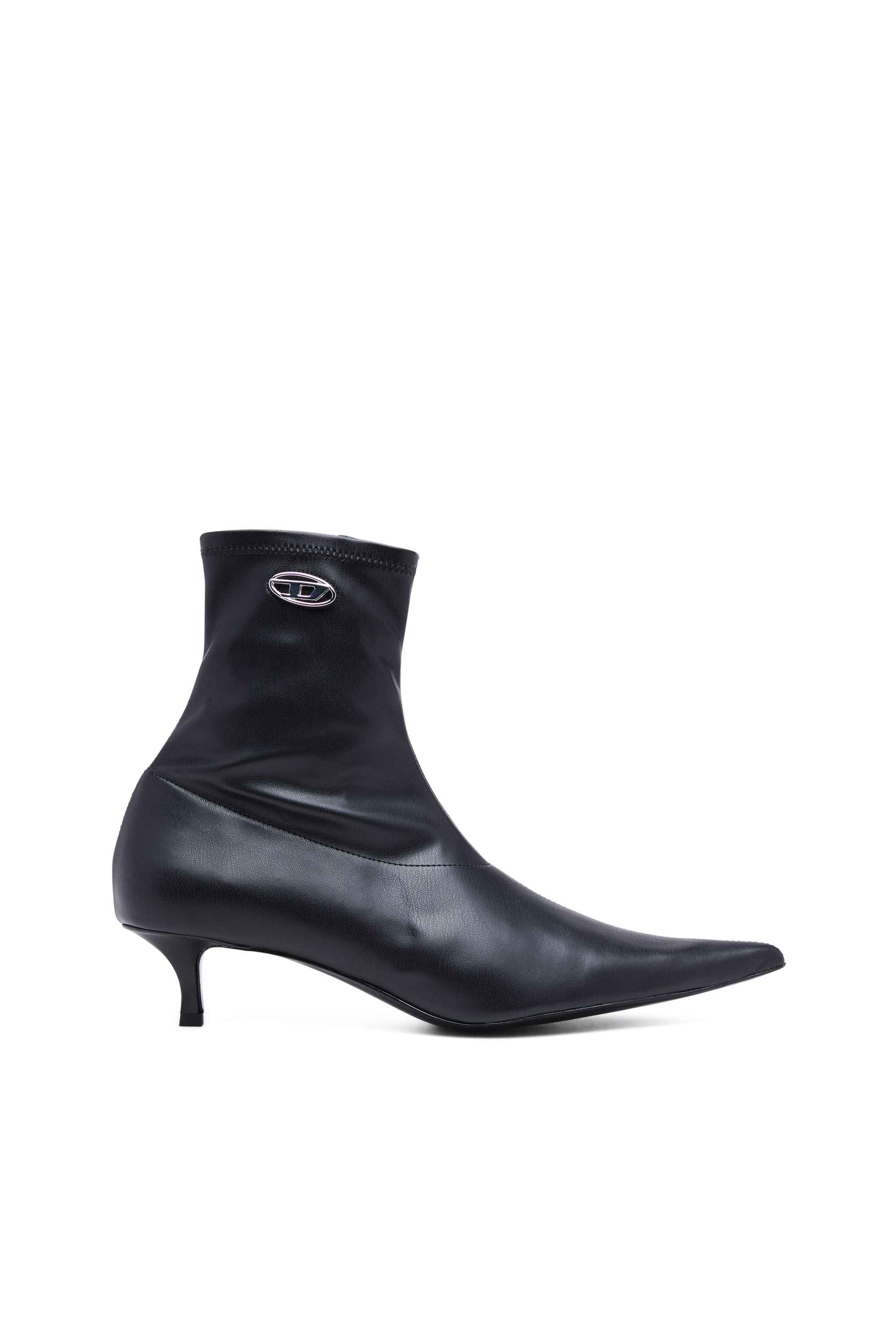 D-KITTIE AB Woman: Kitten-heel ankle boots | Black | Diesel