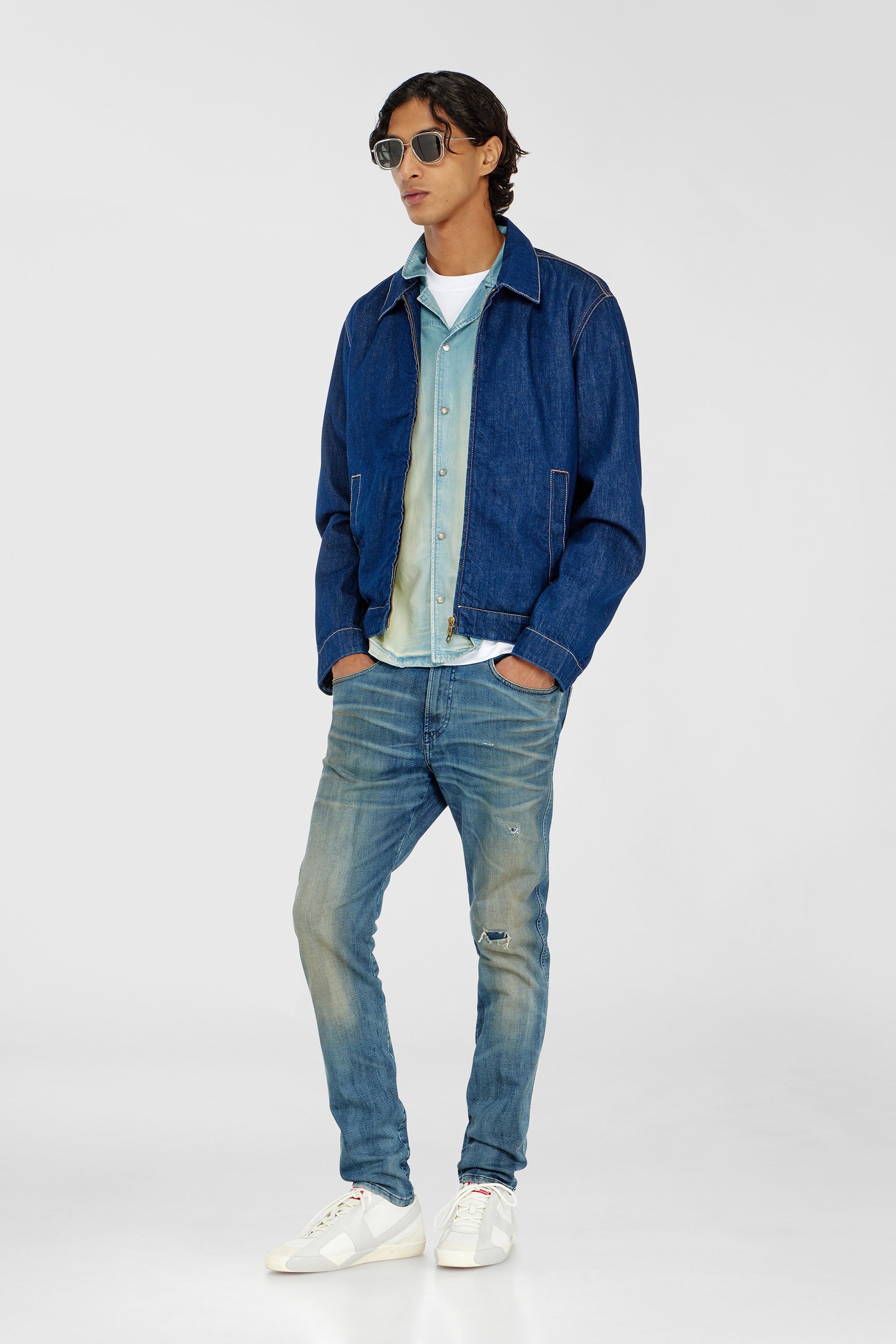 Diesel - Man's Slim 2062 D-Strukt Joggjeans&reg; 09P98, Medium blue - 1