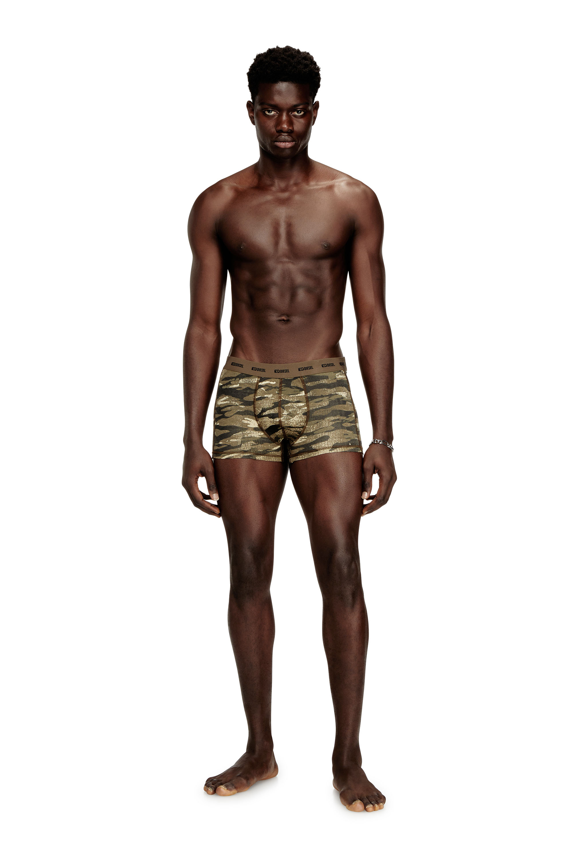 Diesel - DAMIEN-UTLT-3PACK, Male's 3-pack of boxer briefs plain and camo in null - 1