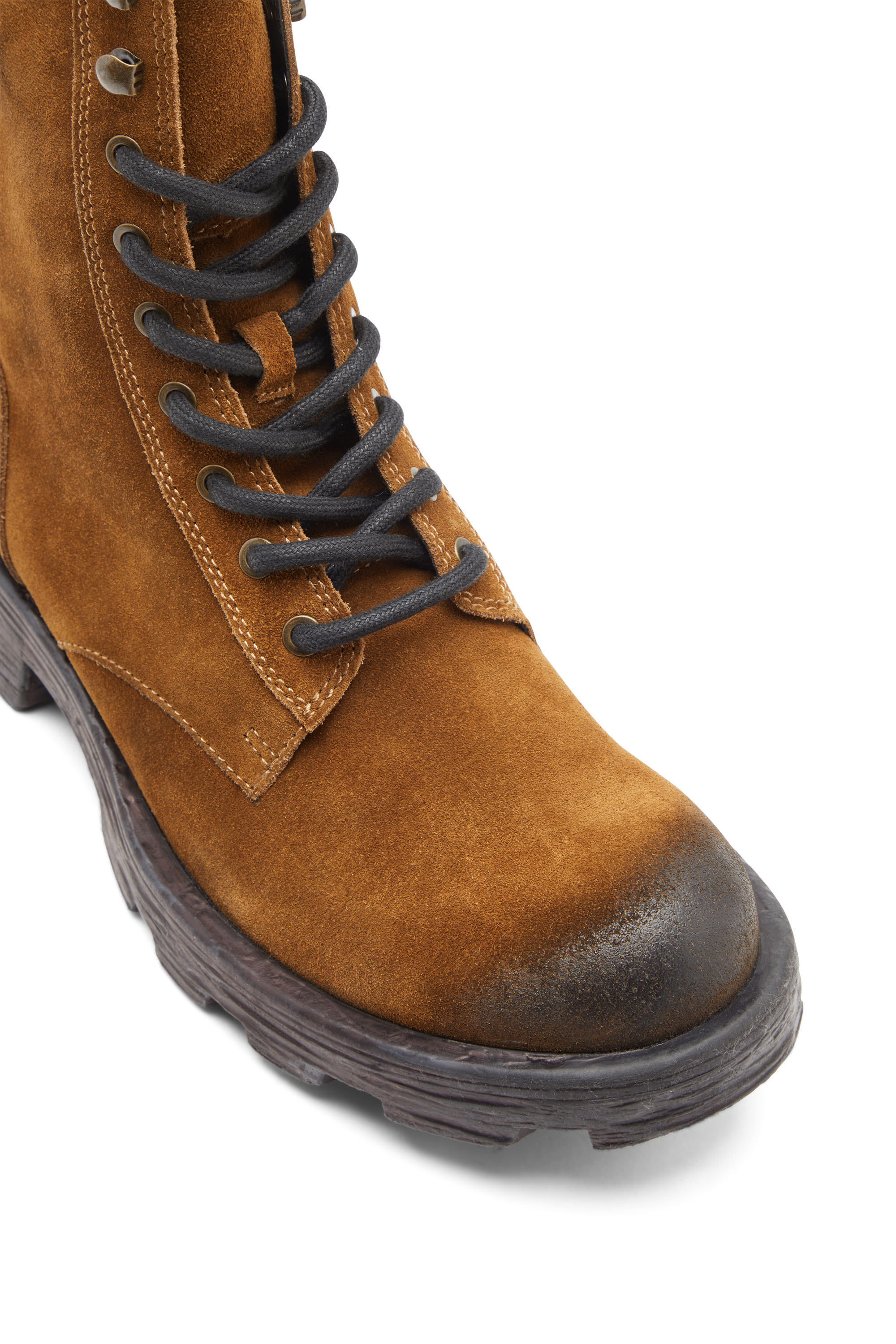 D-HAMMER BT Man: Combat boots in oiled suede | Diesel