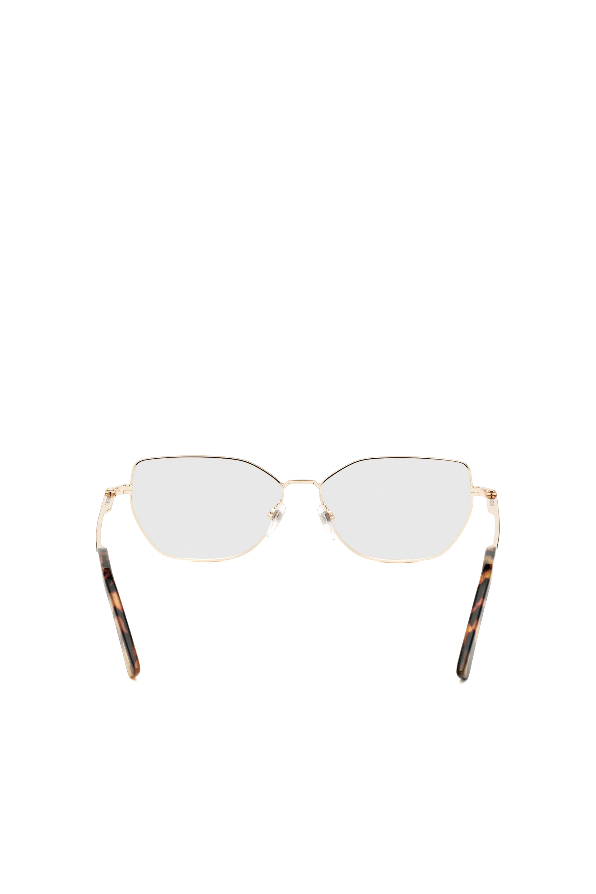 Diesel - DL5355, Woman's Metal cat-eye eyeglasses in Pink/Black - 3