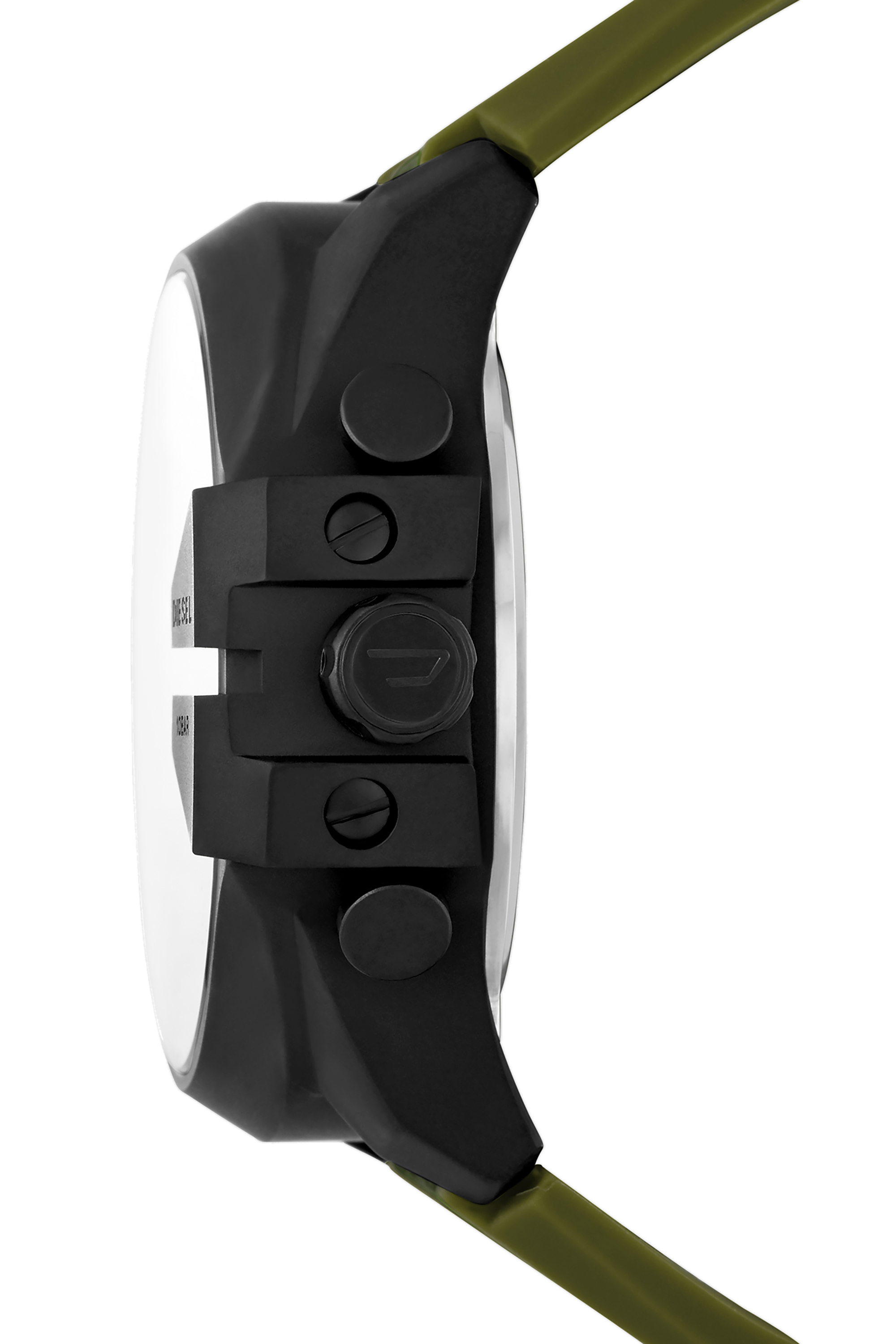 DZ4549 Man: Mega Chief analog-digital green silicone watch | Diesel