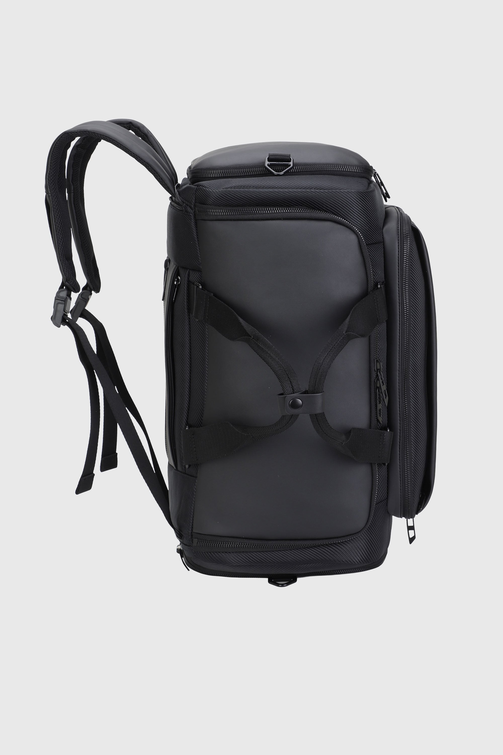 Diesel - DIESEL CARBON FIBER DUFFLE-BLACK DSB002, Unisex's Pratical business duffle bag in Black - 4