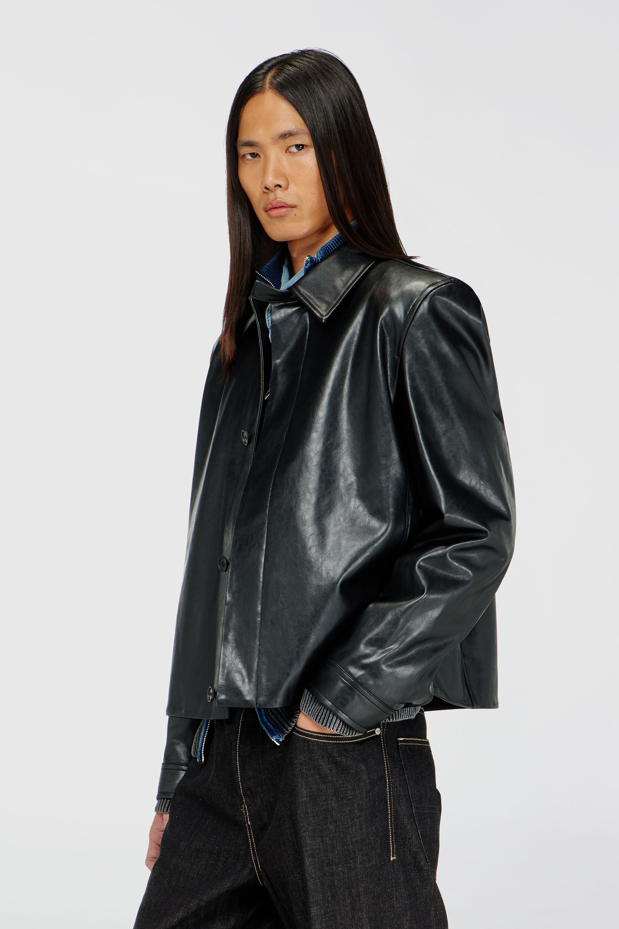 Diesel - L-HAUSTY-DGBX, Chaqueta coach elegante Hombre in Negro - 3