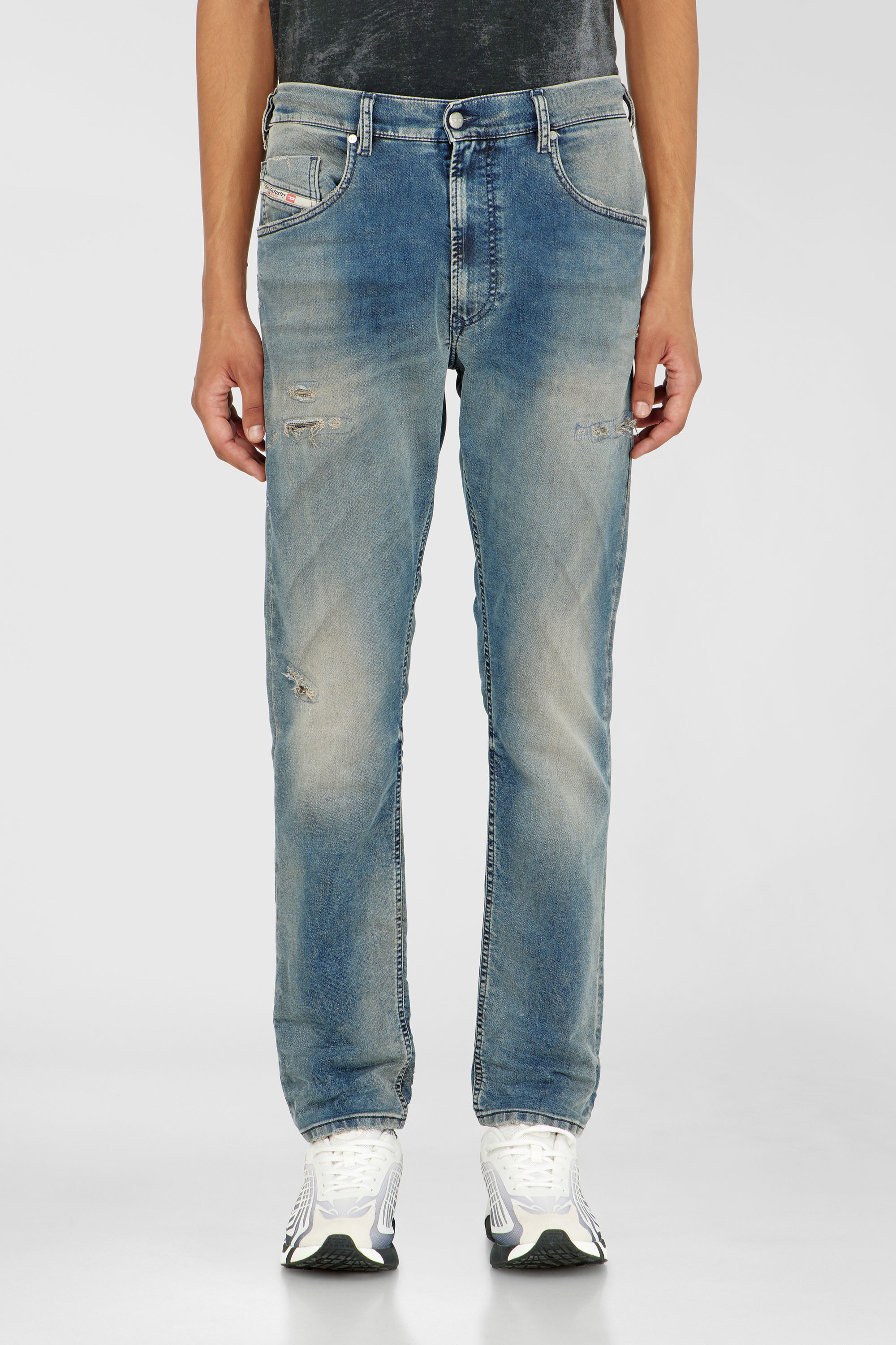 Diesel - Man's Regular 2032 D-Krooley-BW Joggjeans&reg; 068WY, Medium blue - 2