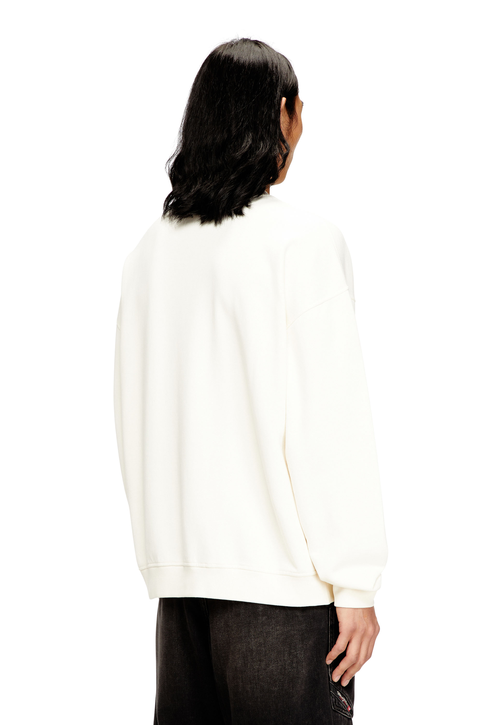 Diesel - S-BOXT-N5, Sudadera con logotipo desgastado en relieve Hombre in Multicolor - 4