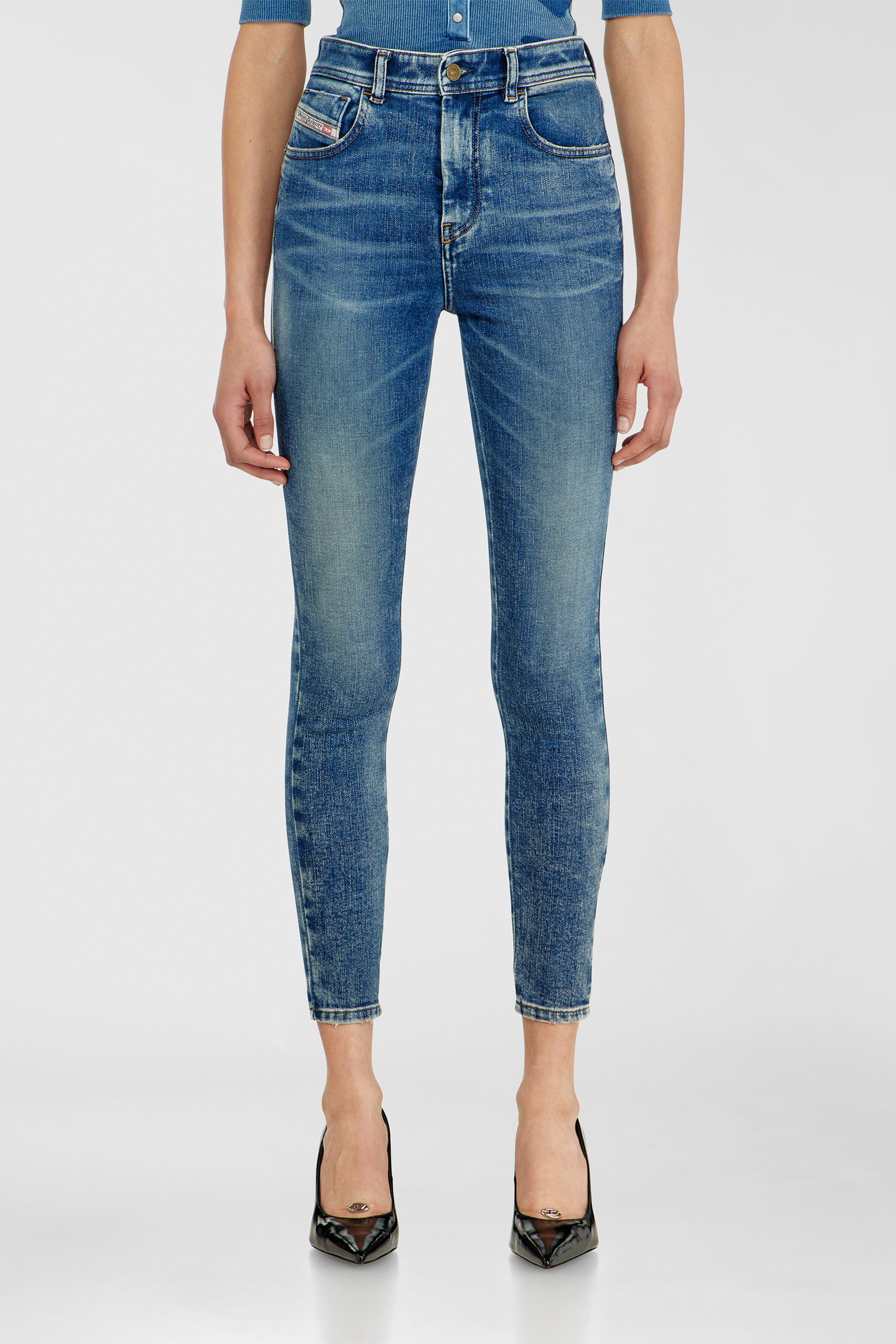 Diesel - Female's Skinny Jeans 1984 Slandy-High 09P72, Medium Blue - 1