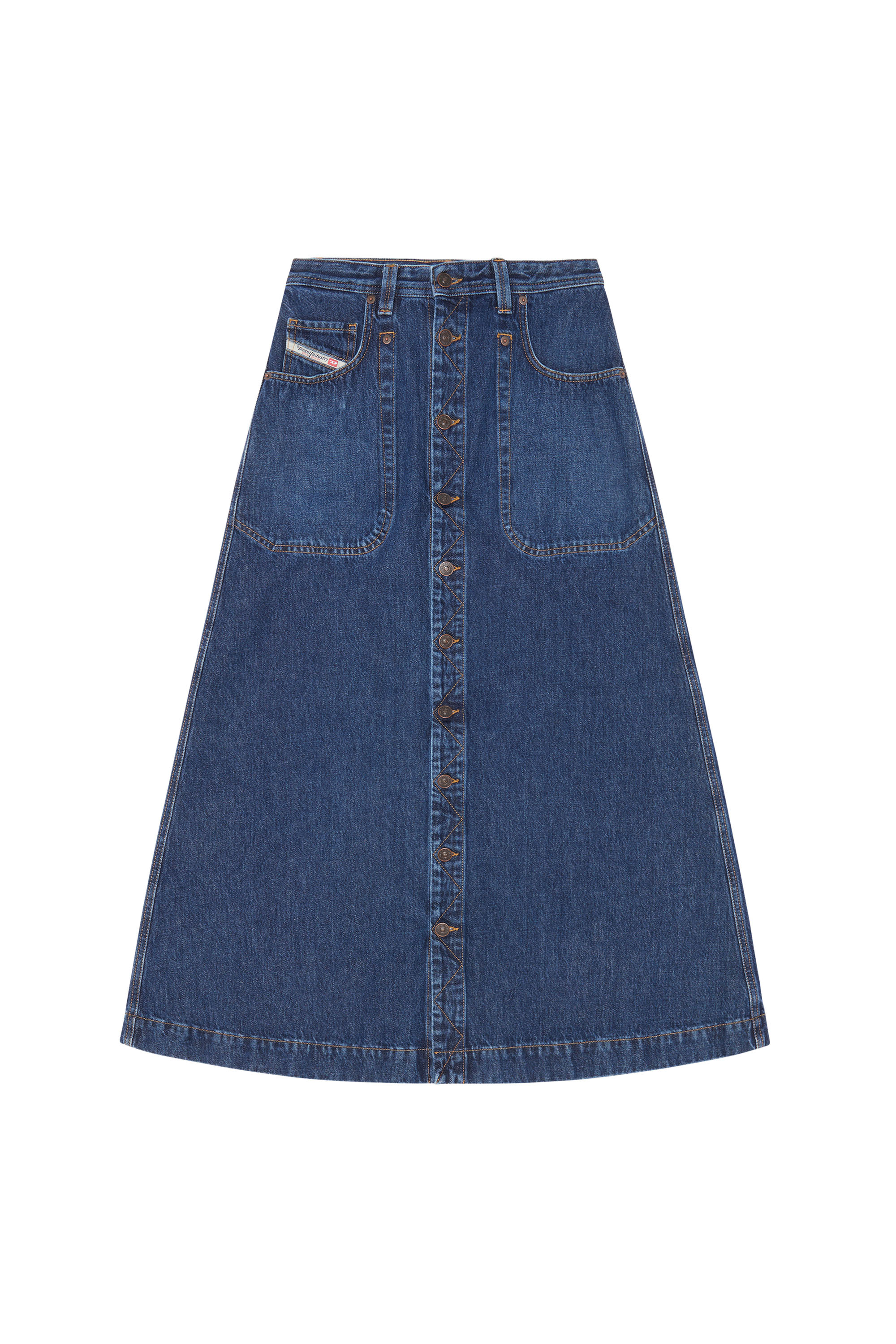 DE-ALBUS-L A-LINE LONG SKIRT, 