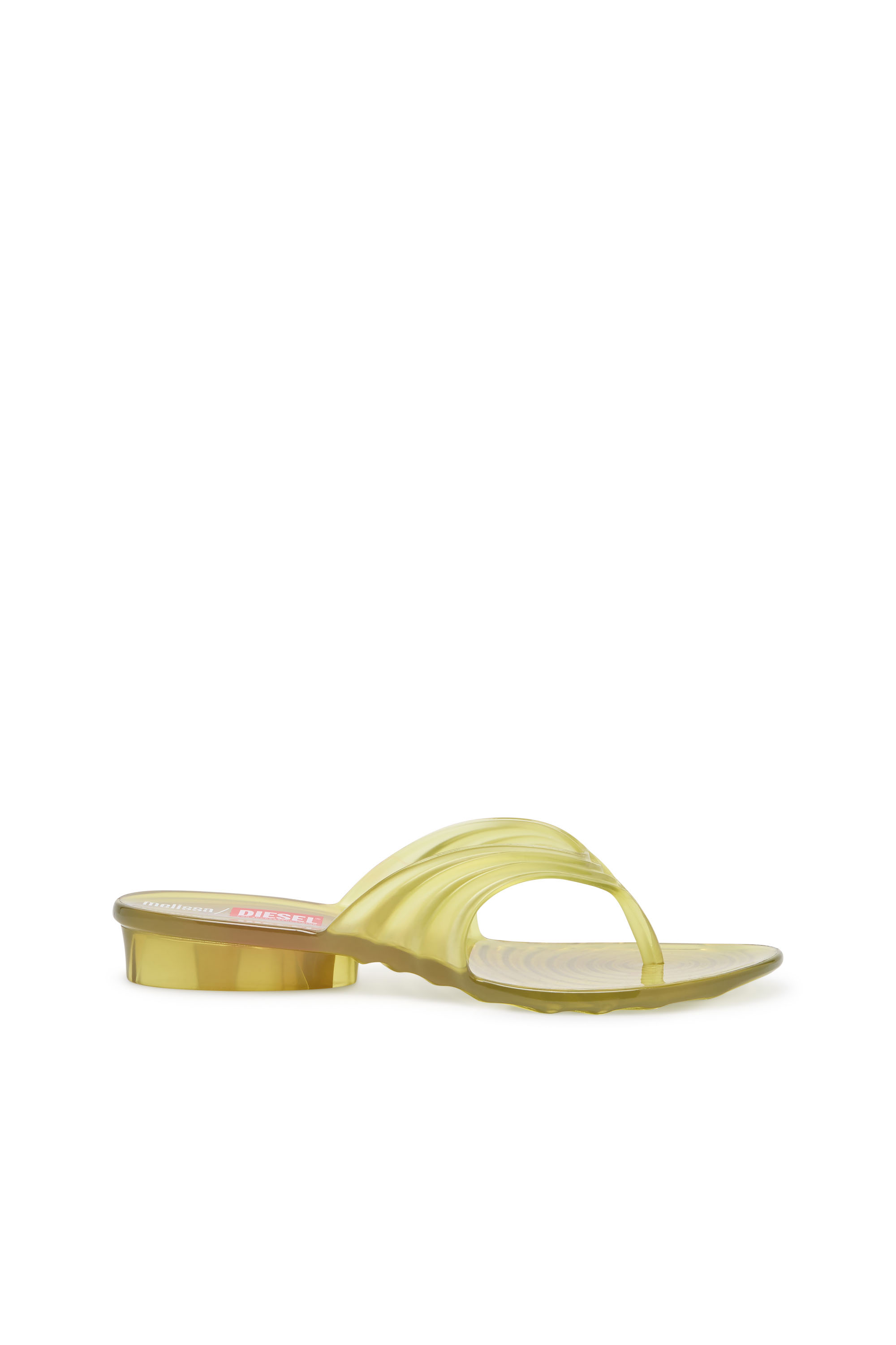 Diesel - MELISSA QUANTUM THONG, Chanclas esculturales en Melflex&reg; Mujer in Amarillo - 1