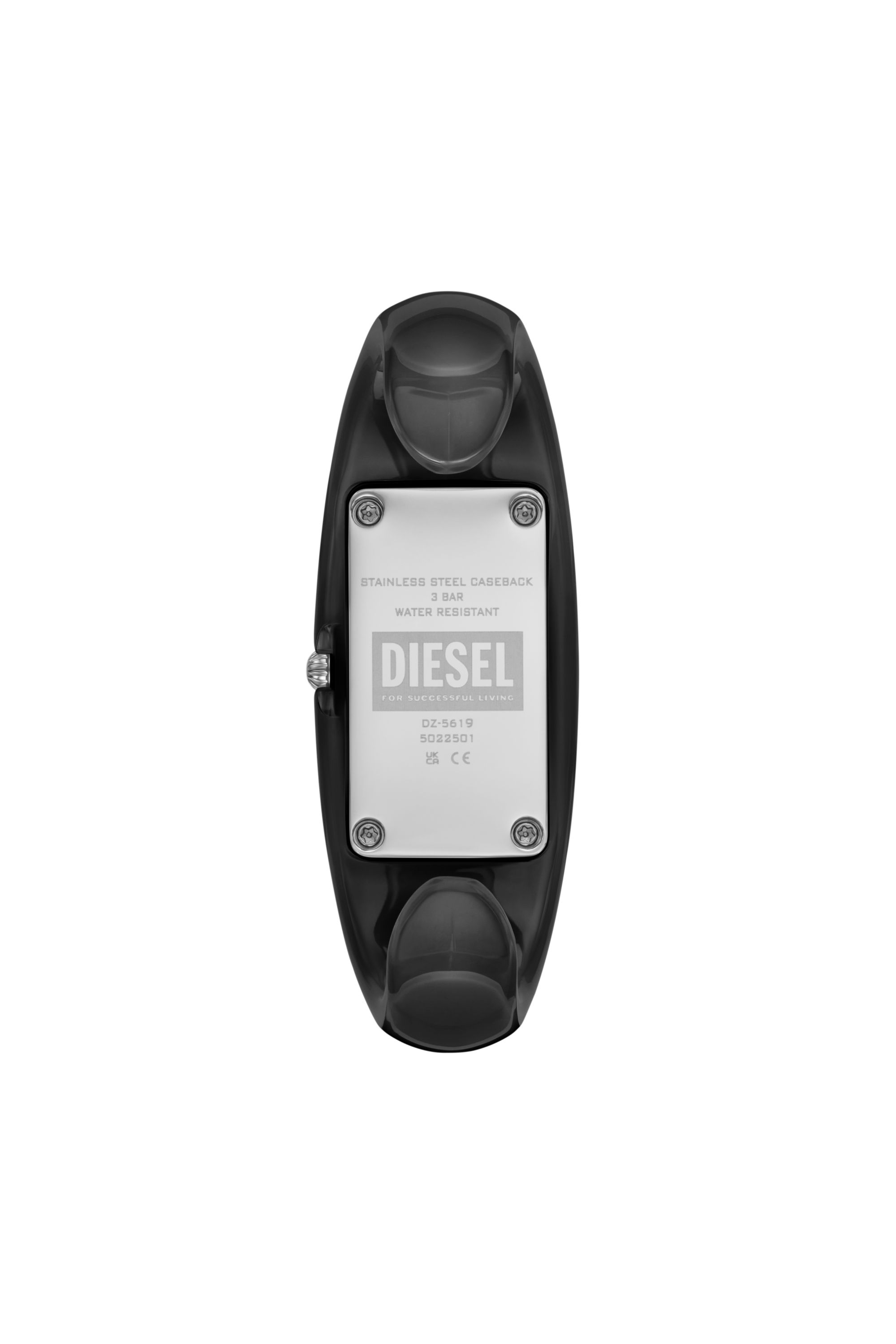 Diesel - DZ5619 WATCH, Woman's Diesel Wonder-D Two-Hand Black Nylon Resin Watch in Black - 2