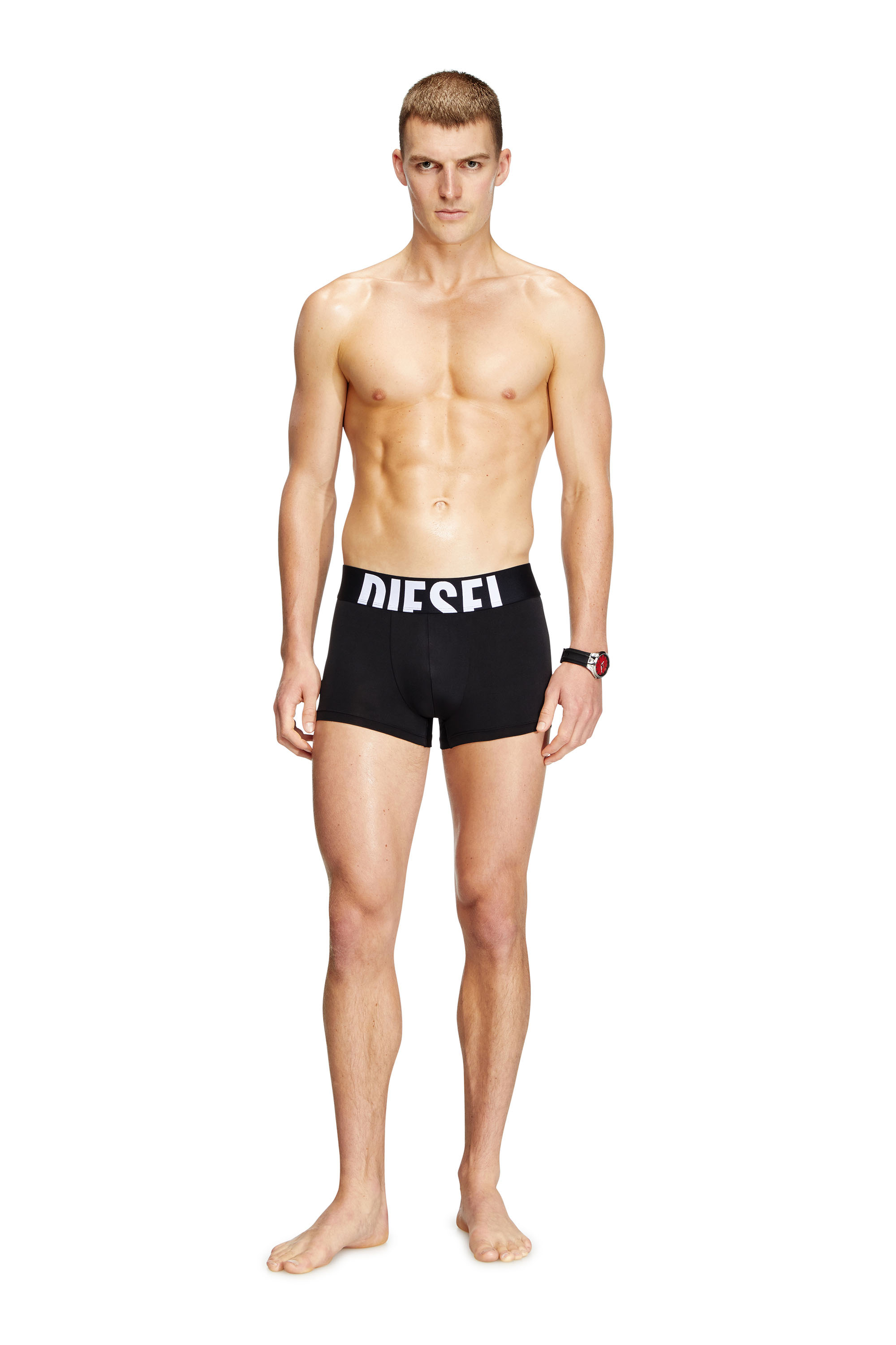 Diesel - DAMIEN-D-POP-3PACK-55, Male's Three-pack boxer briefs in microfibre in Black - 2