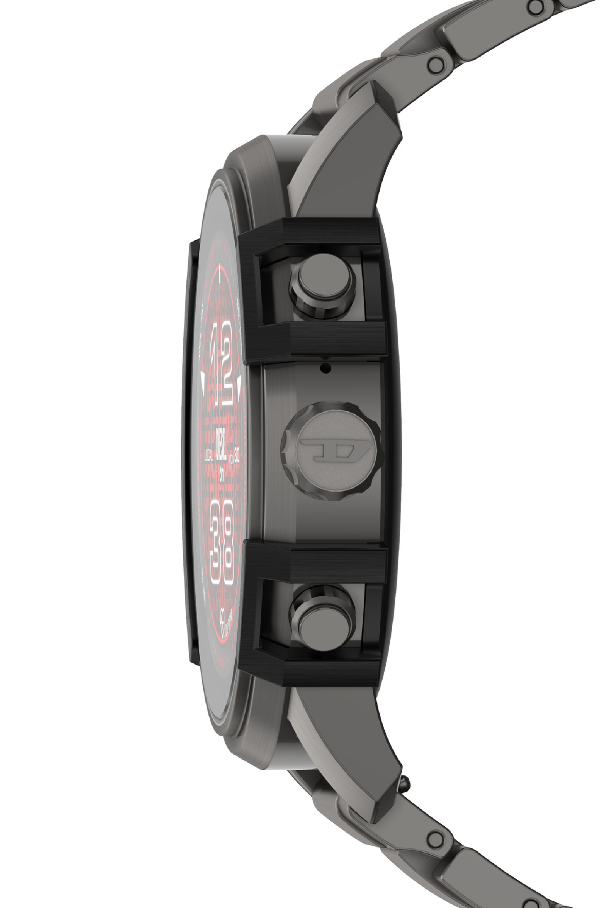 Men's Griffed stainless steel smartwatch | Grey | Diesel US