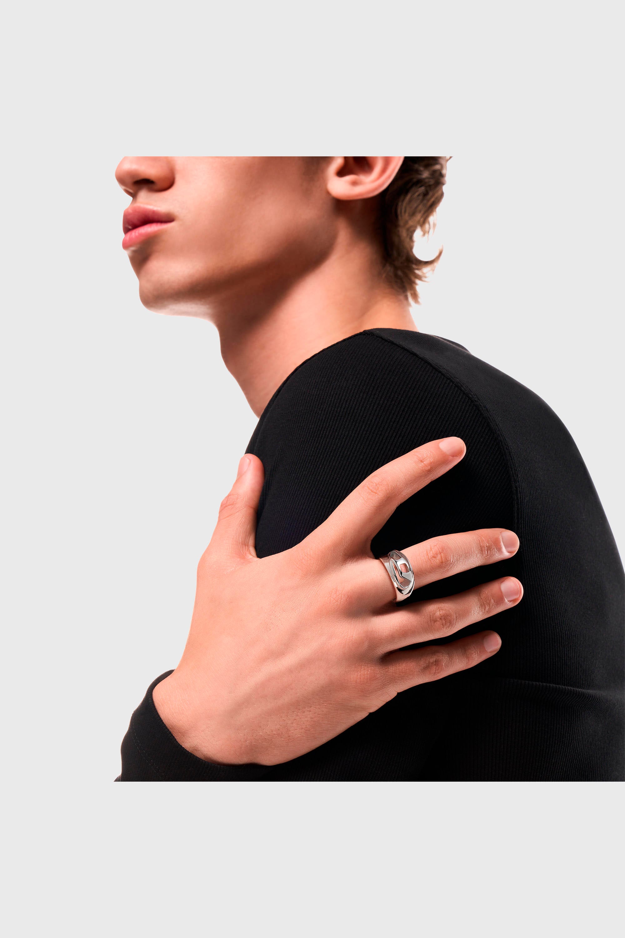 Diesel - DX1715040, Anillo tipo banda de acero inoxidable Unisex in Plateado - 5