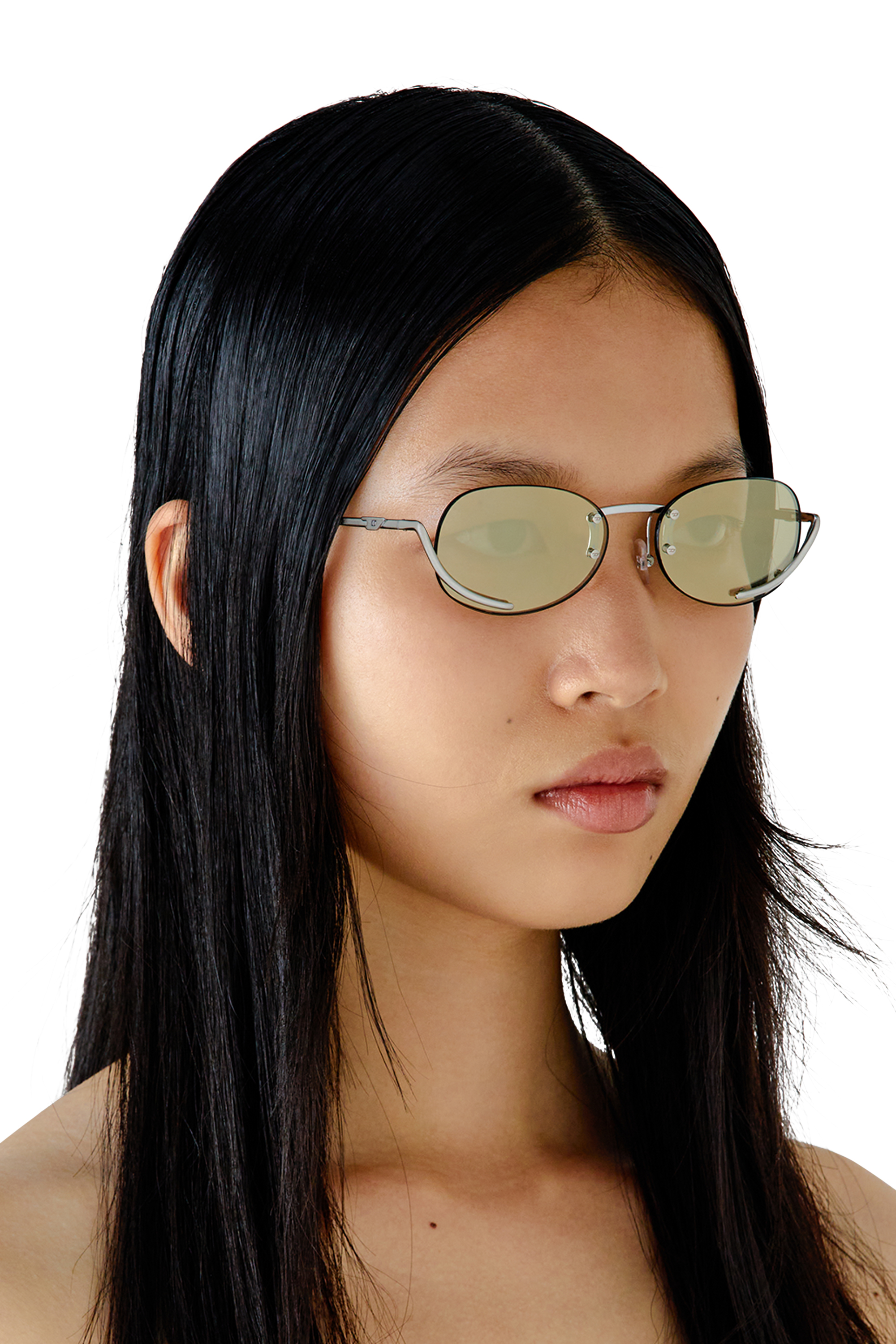 Women's Oval sunglasses | Yellow | Diesel