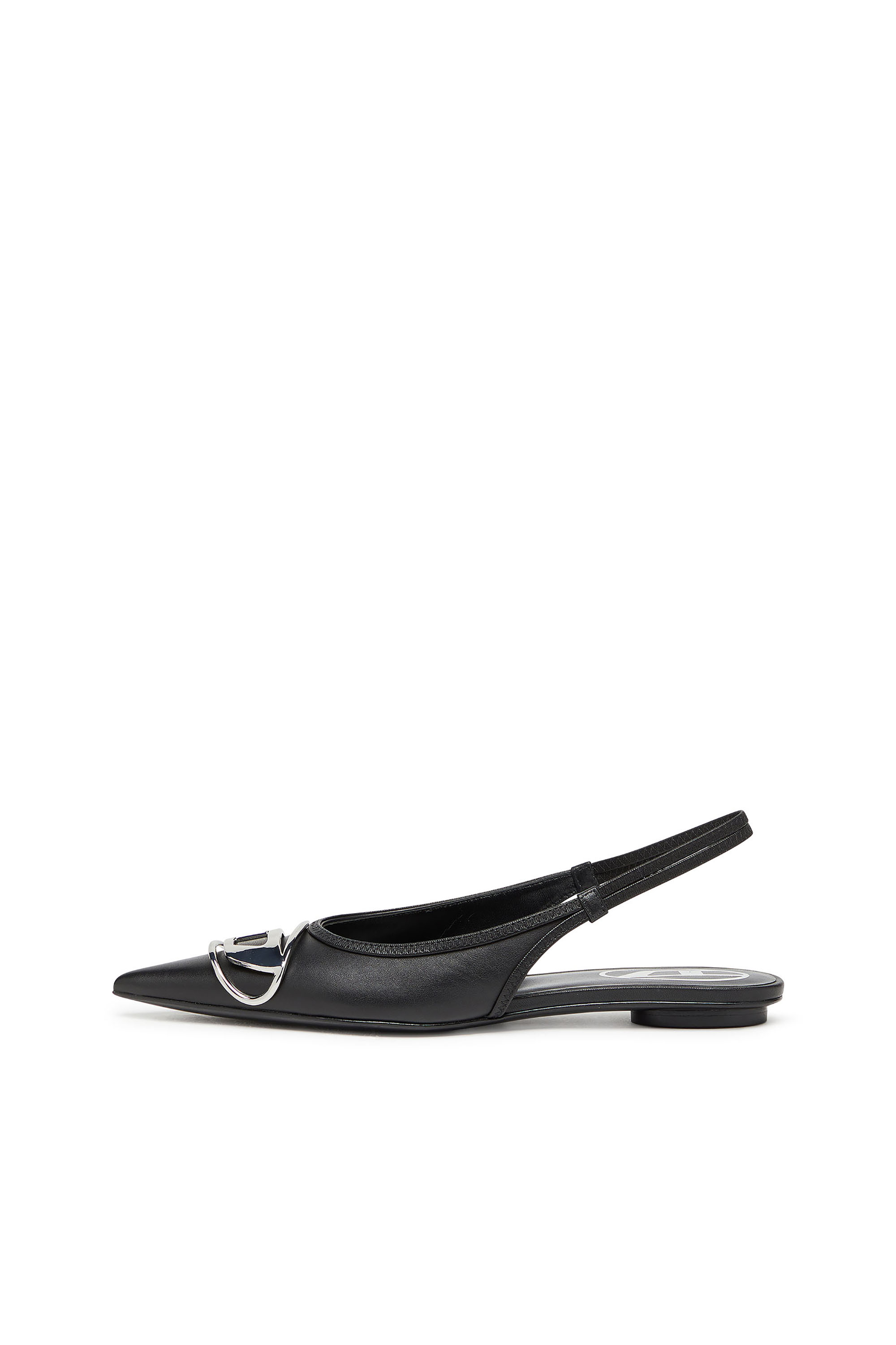 Diesel - D-VENUS SB BAL, D-Venus-Chaussures plates à brides en cuir nappa Femme in Noir - 7